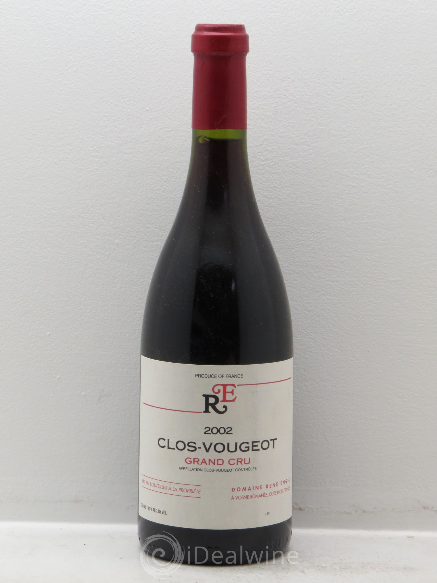 Clos de Vougeot Grand Cru Domaine René Engel - Domaine Eugénie 2002 - Lot de 1 bouteille - 0
