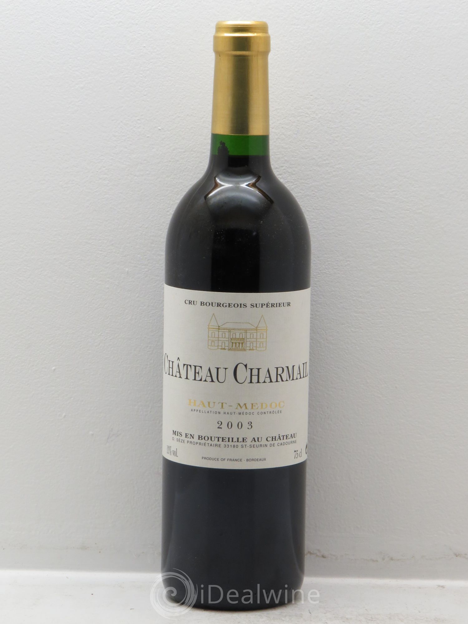 Château Charmail Cru Bourgeois 2003 - Lot de 1 bouteille - 0