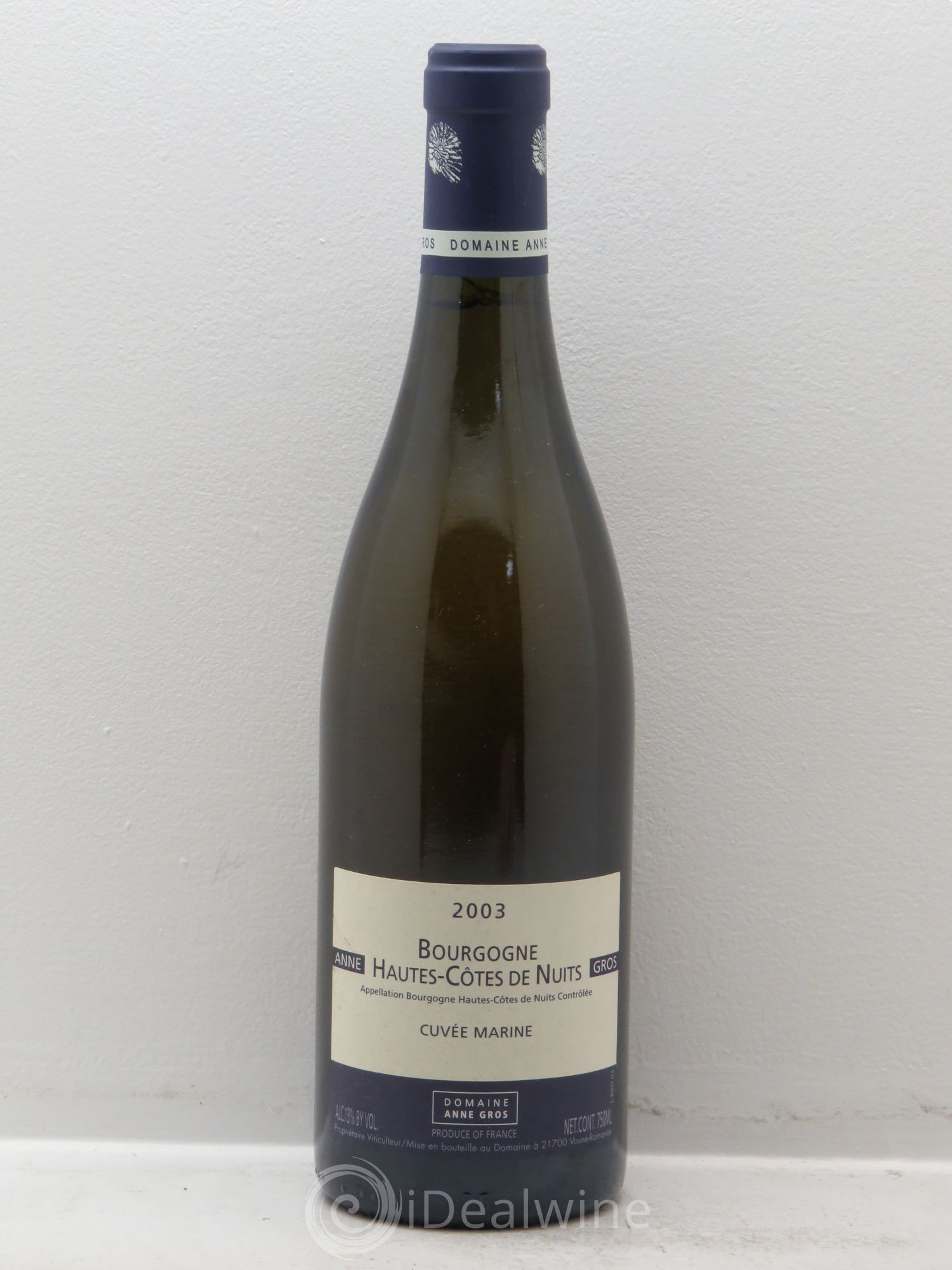 Hautes-Côtes de Nuits Cuvée Marine Anne Gros 2003 - Lot de 1 bouteille - 0
