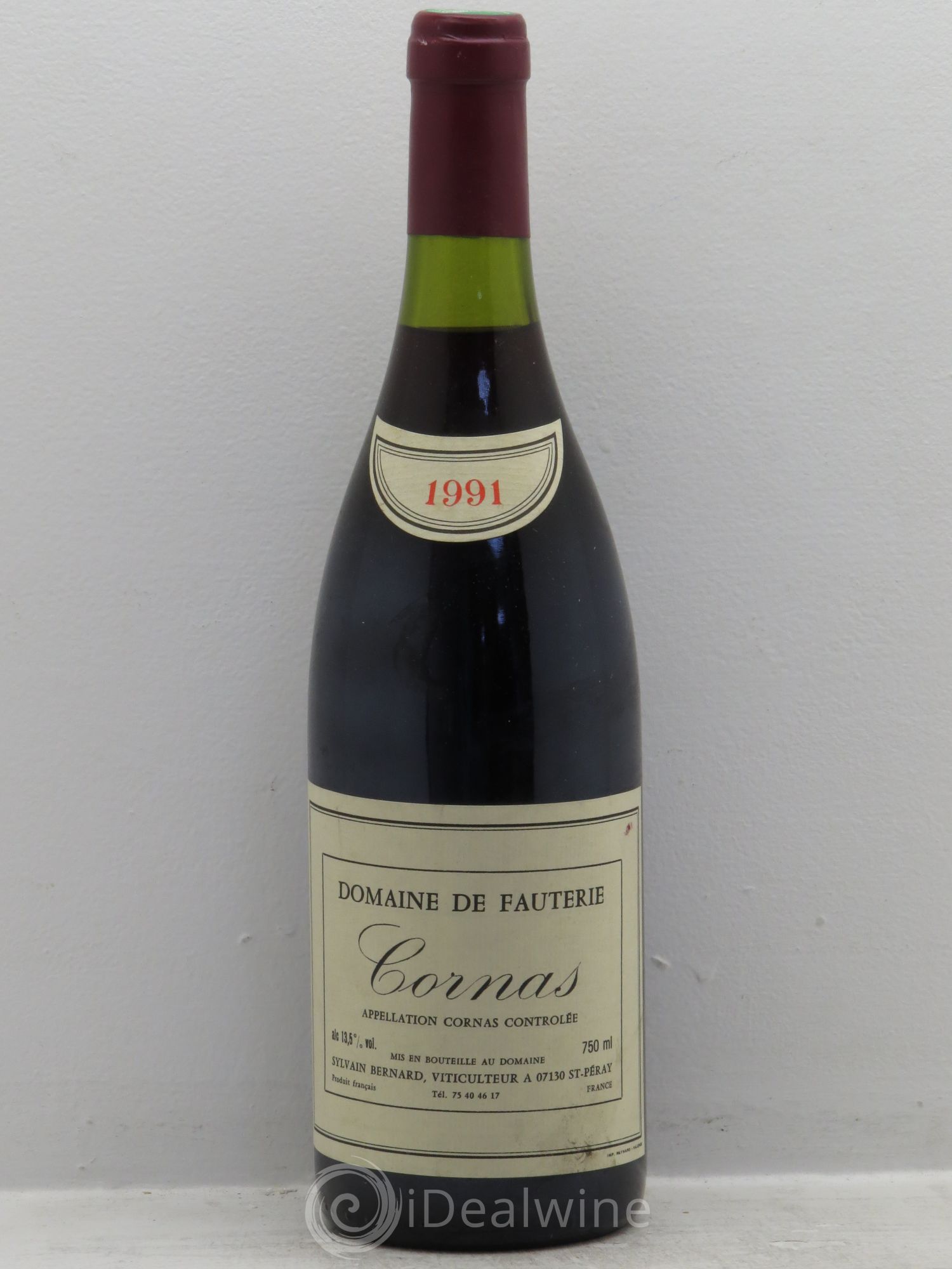 Cornas Domaine de Fauterie 1991 - Posten von 1 Flasche - 0