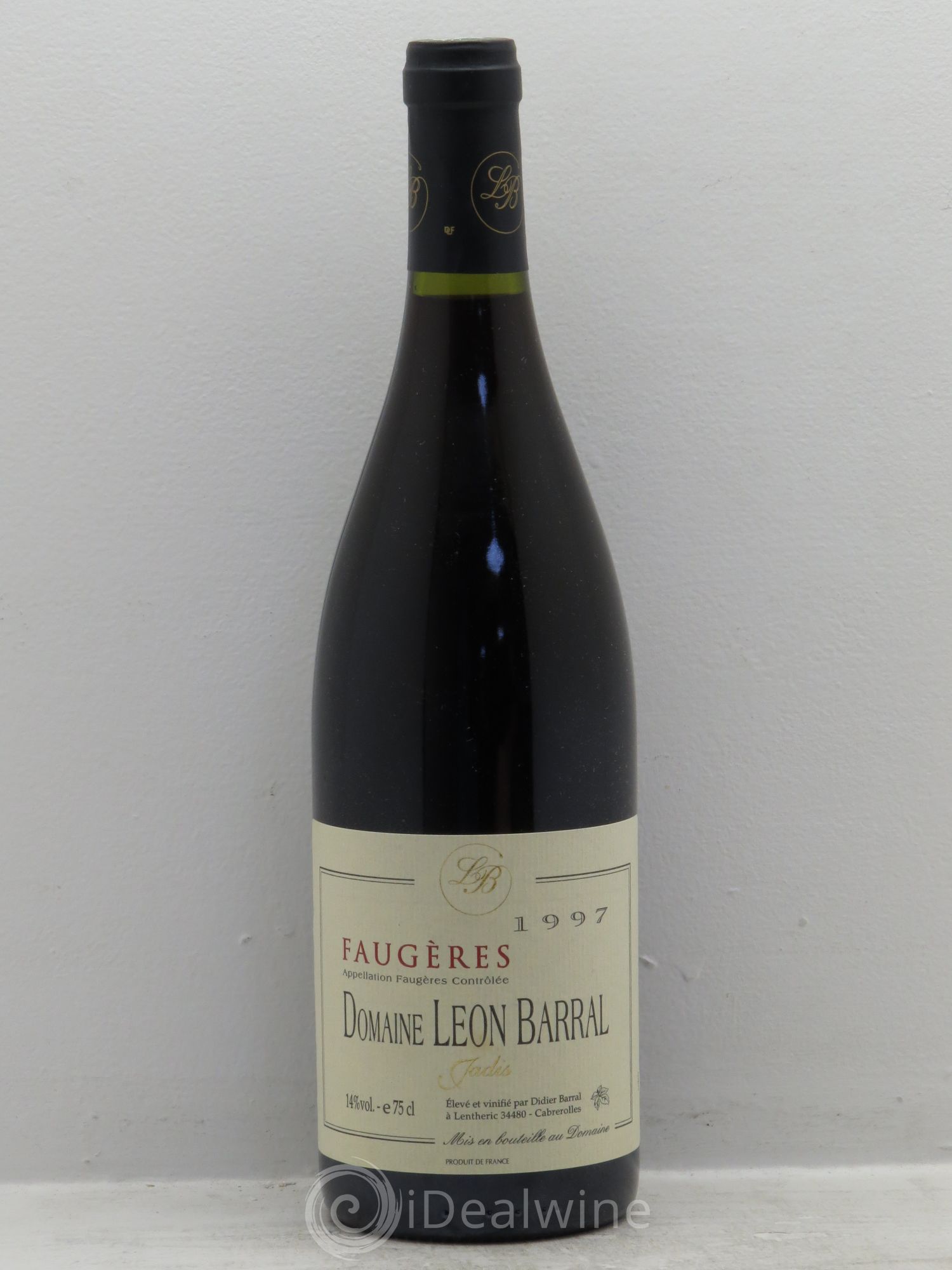 Faugères Jadis Domaine Léon Barral 1997 - Lot de 1 bouteille - 0