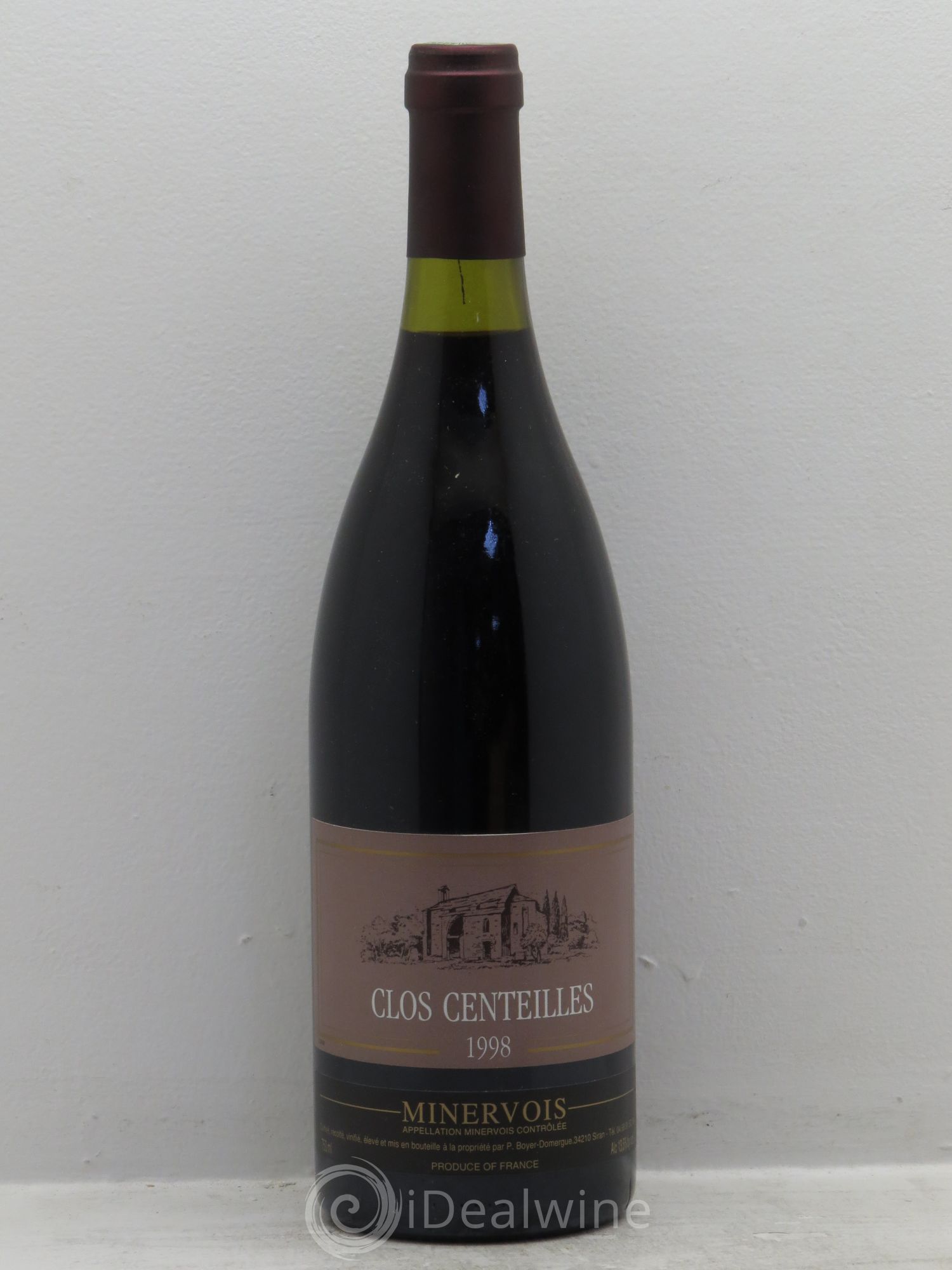 Minervois Clos Centeilles 1998 - Lot de 1 bouteille - 0