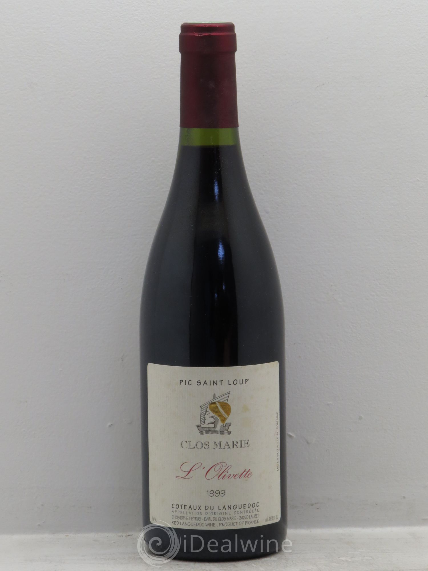 Pic Saint-Loup Clos Marie Olivette Christophe Peyrus et Françoise Julien 1999 - Posten von 1 Flasche - 0