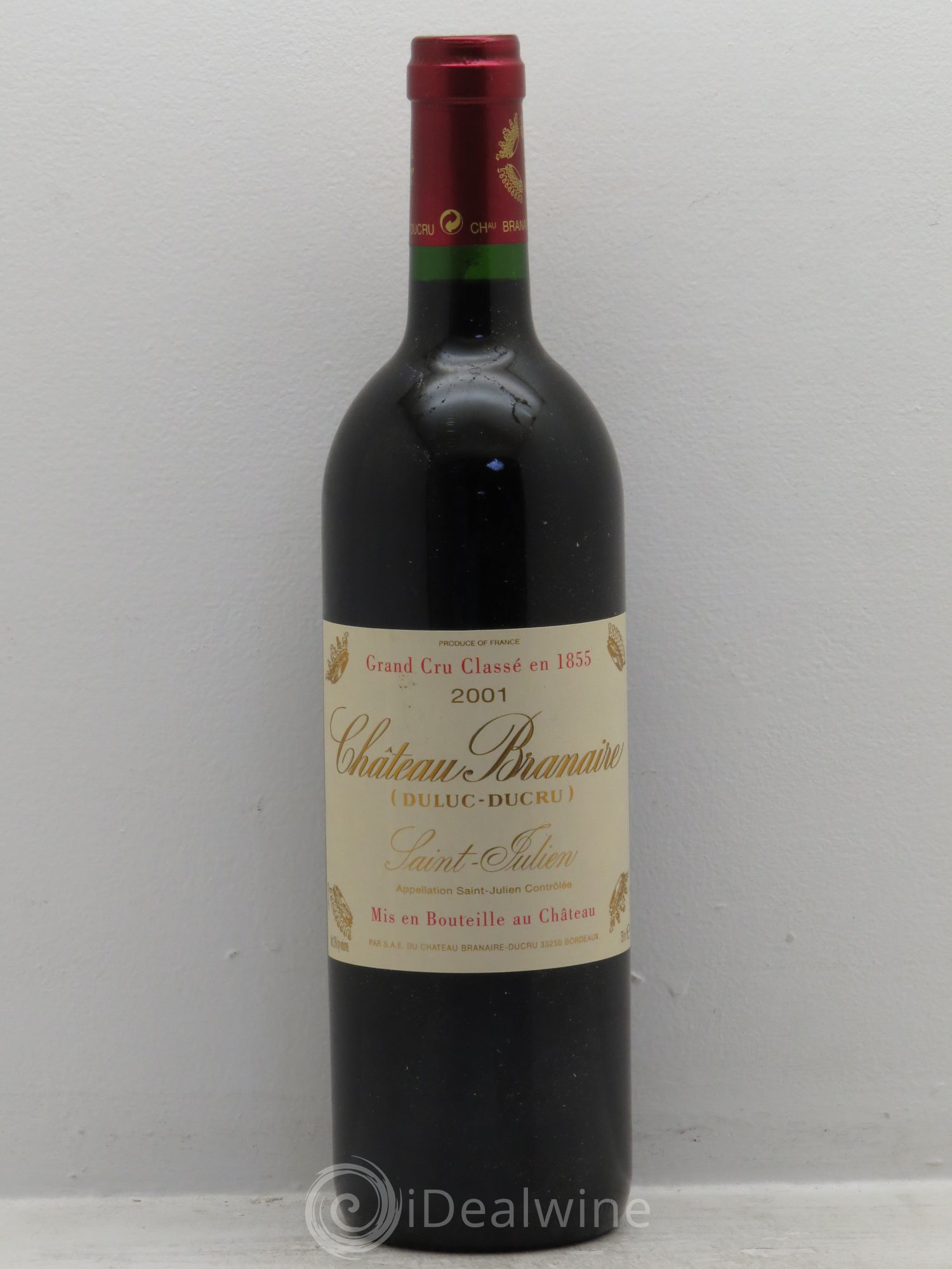 Château Branaire Ducru 4ème Grand Cru Classé 2001 - Lot de 1 bouteille - 0