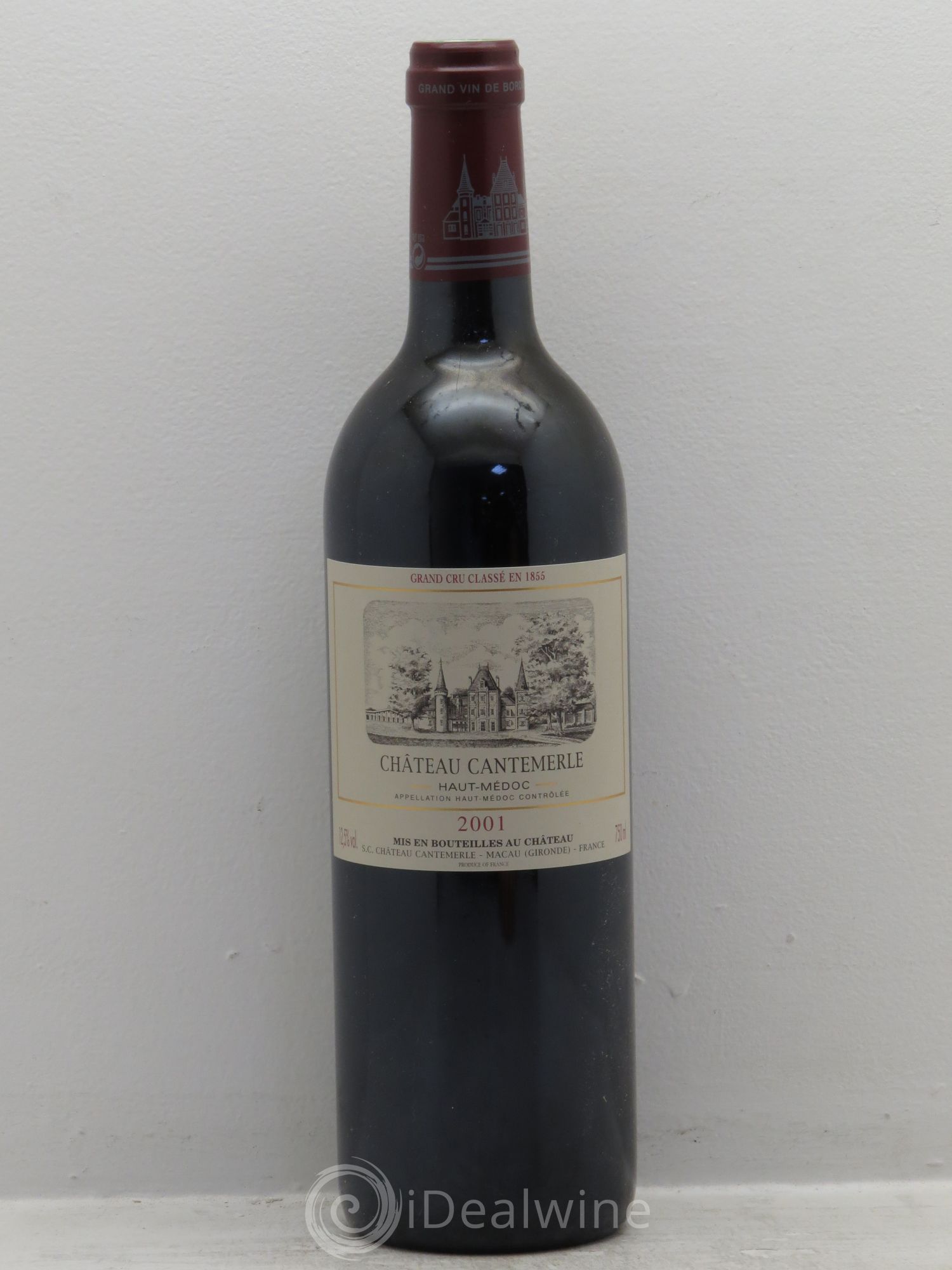 Château Cantemerle 5ème Grand Cru Classé 2001 - Lot de 1 bouteille - 0