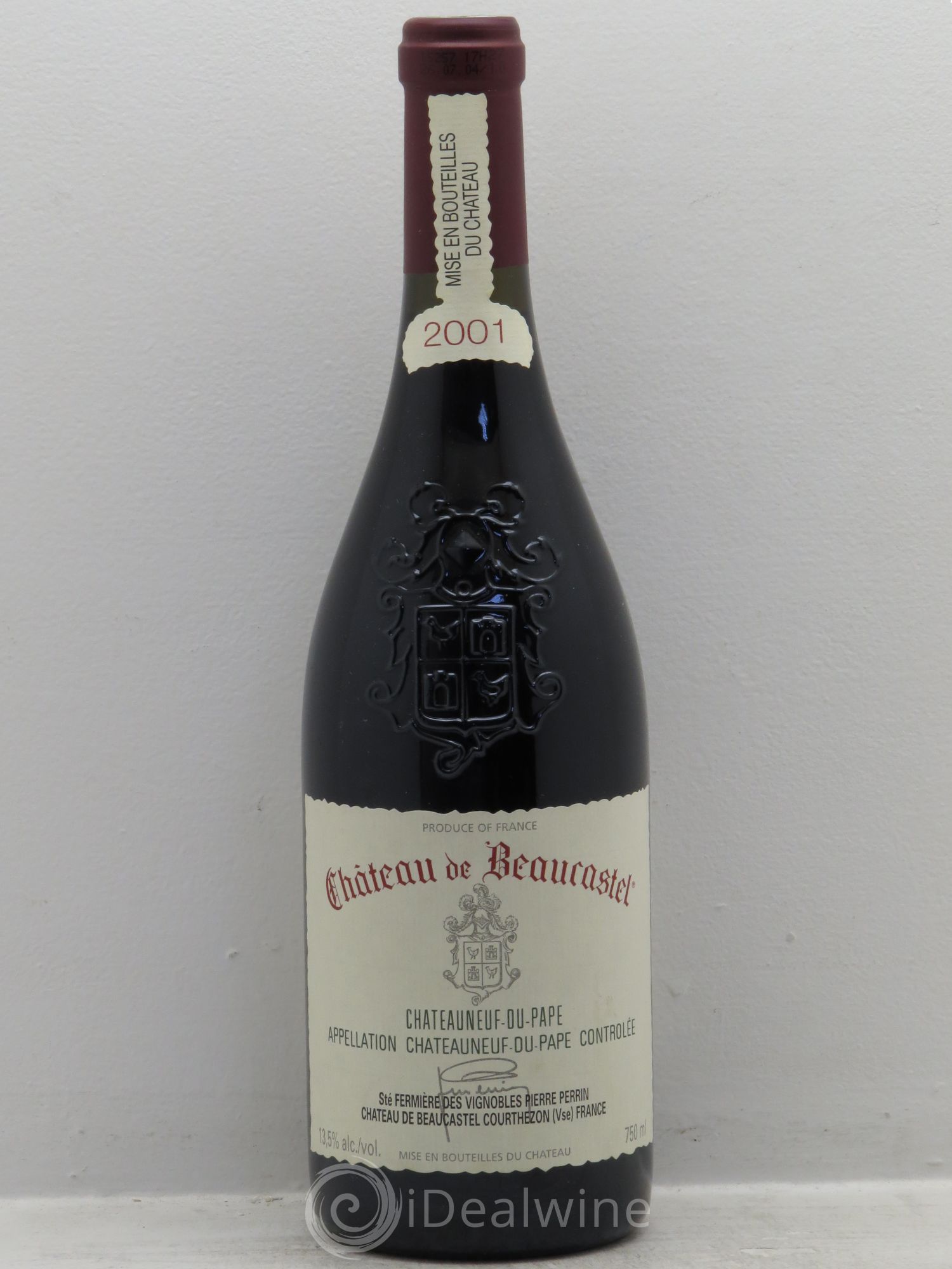 Châteauneuf-du-Pape Château de Beaucastel Famille Perrin 2001 - Lot de 1 bouteille - 0