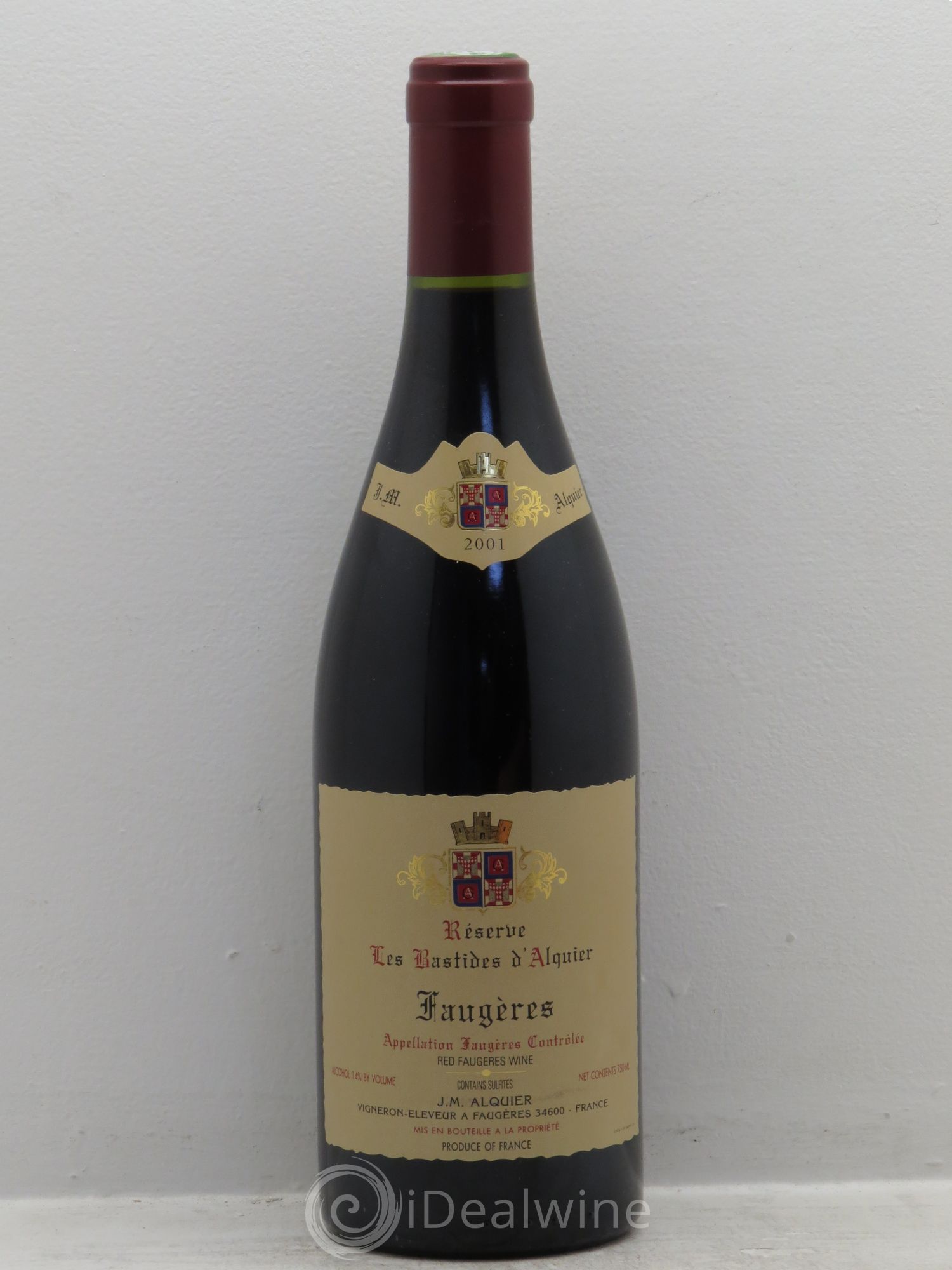 Faugères Domaine Jean-Michel Alquier Les Bastides d'Alquier 2001 - Lot de 1 bouteille - 0