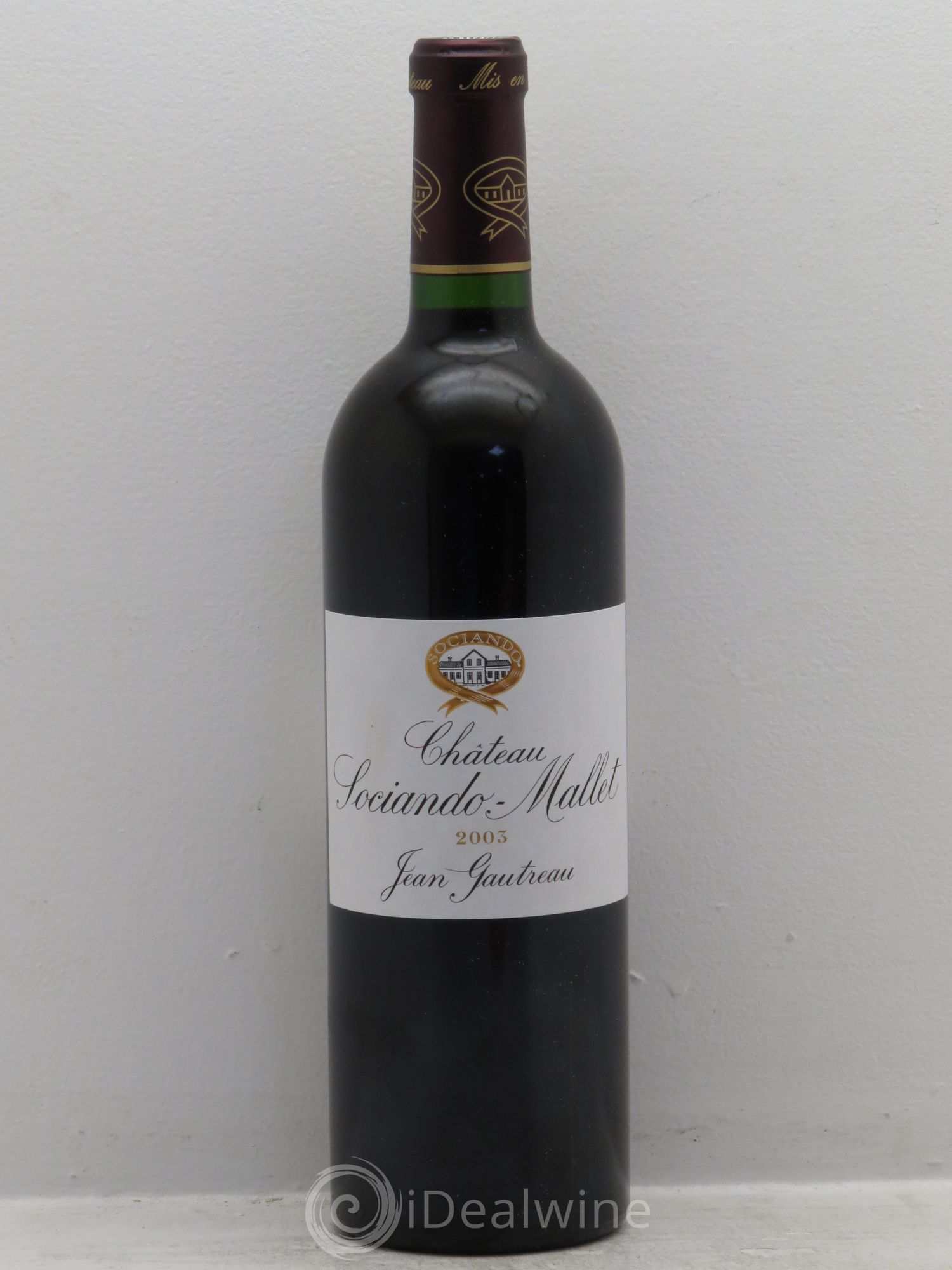 Château Sociando Mallet 2003 - Lot de 1 bouteille - 0