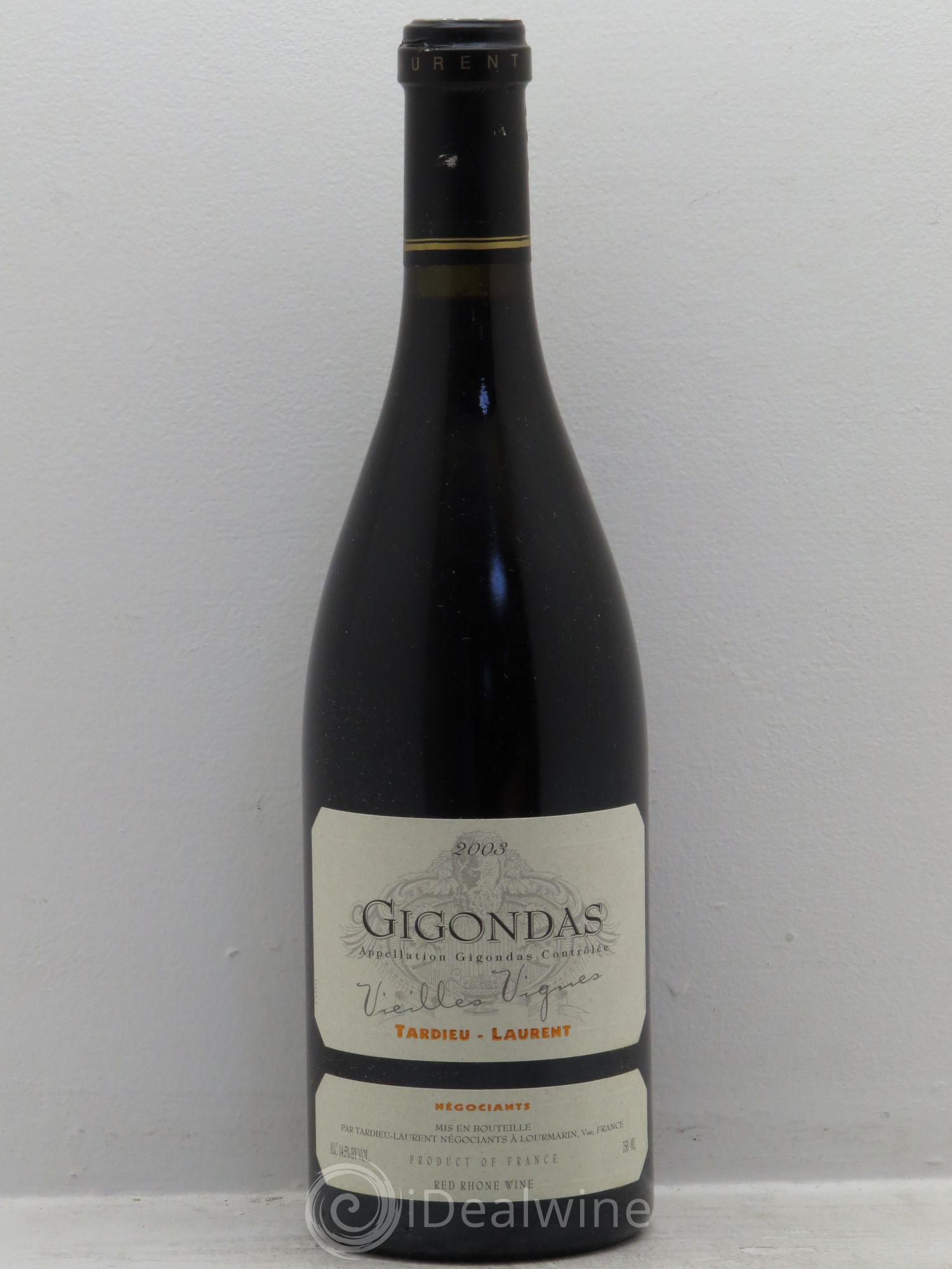 Gigondas Laurent Tardieu Vieilles Vignes 2003 - Posten von 1 Flasche - 0