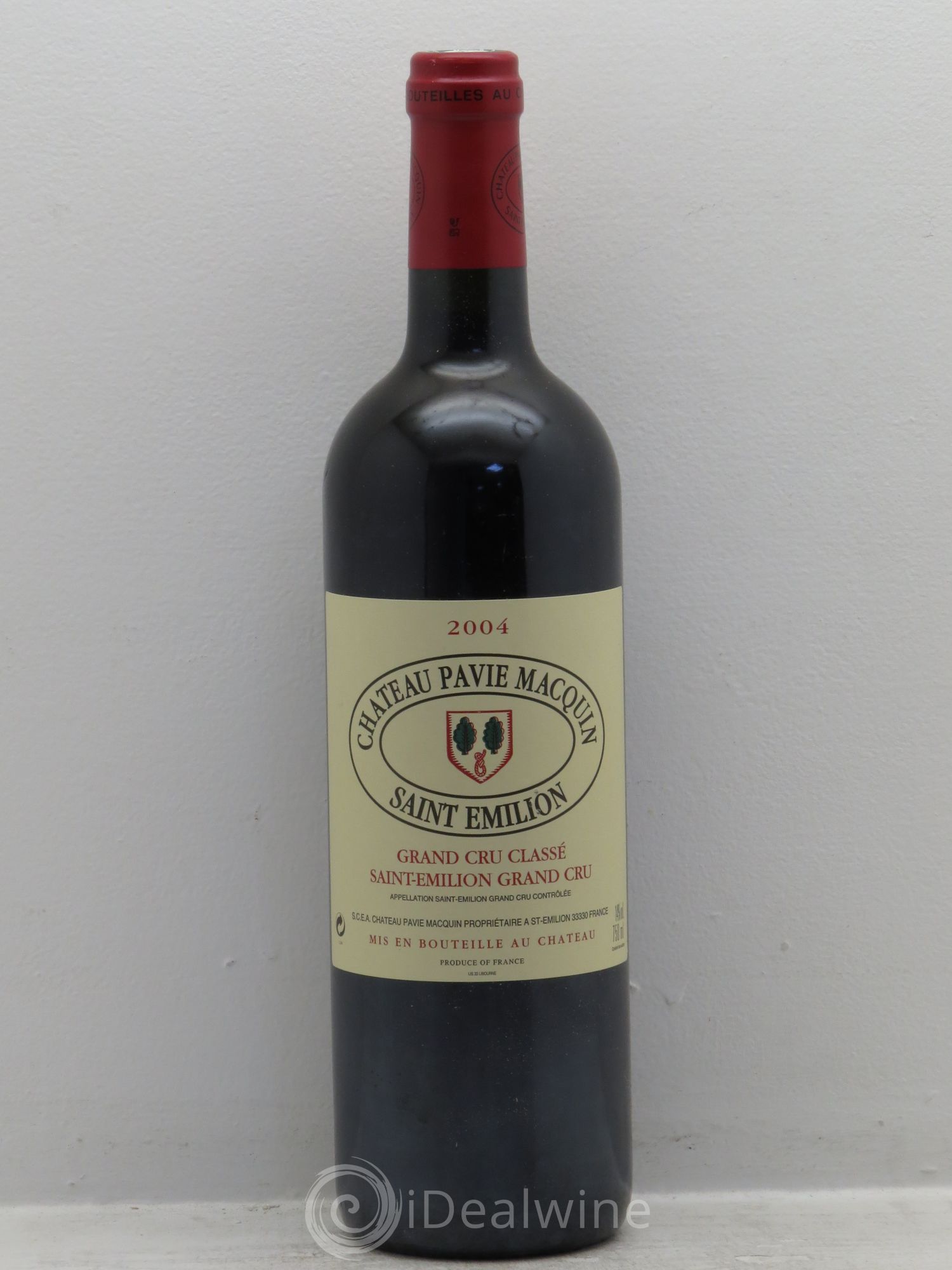 Château Pavie Macquin 1er Grand Cru Classé B 2004 - Lot de 1 bouteille - 0