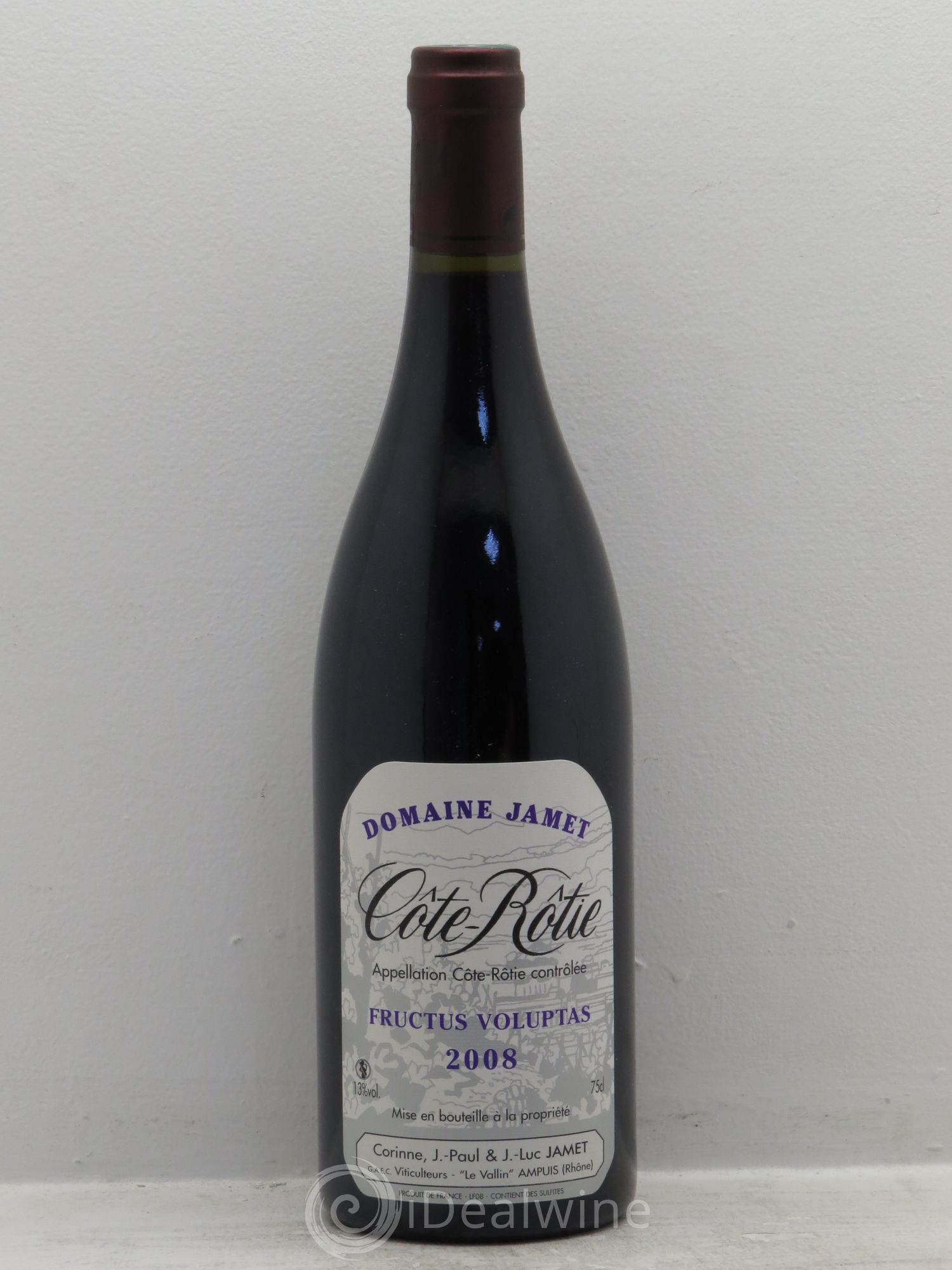 Côte-Rôtie Jamet (Domaine) Fructus Voluptuas 2008 - Lot de 1 bouteille - 0