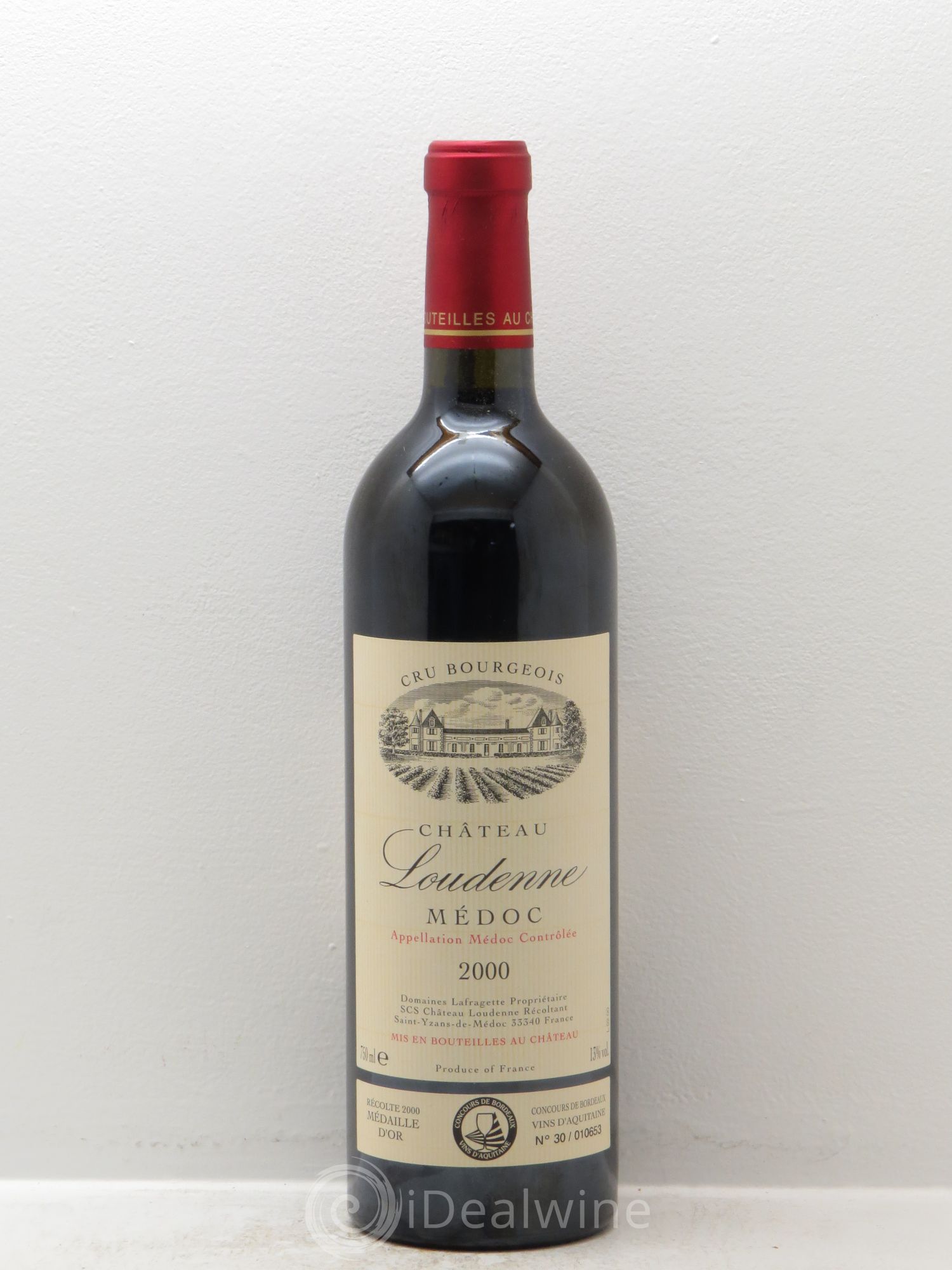 Château Loudenne Cru Bourgeois 2000 - Lot de 1 bouteille - 0