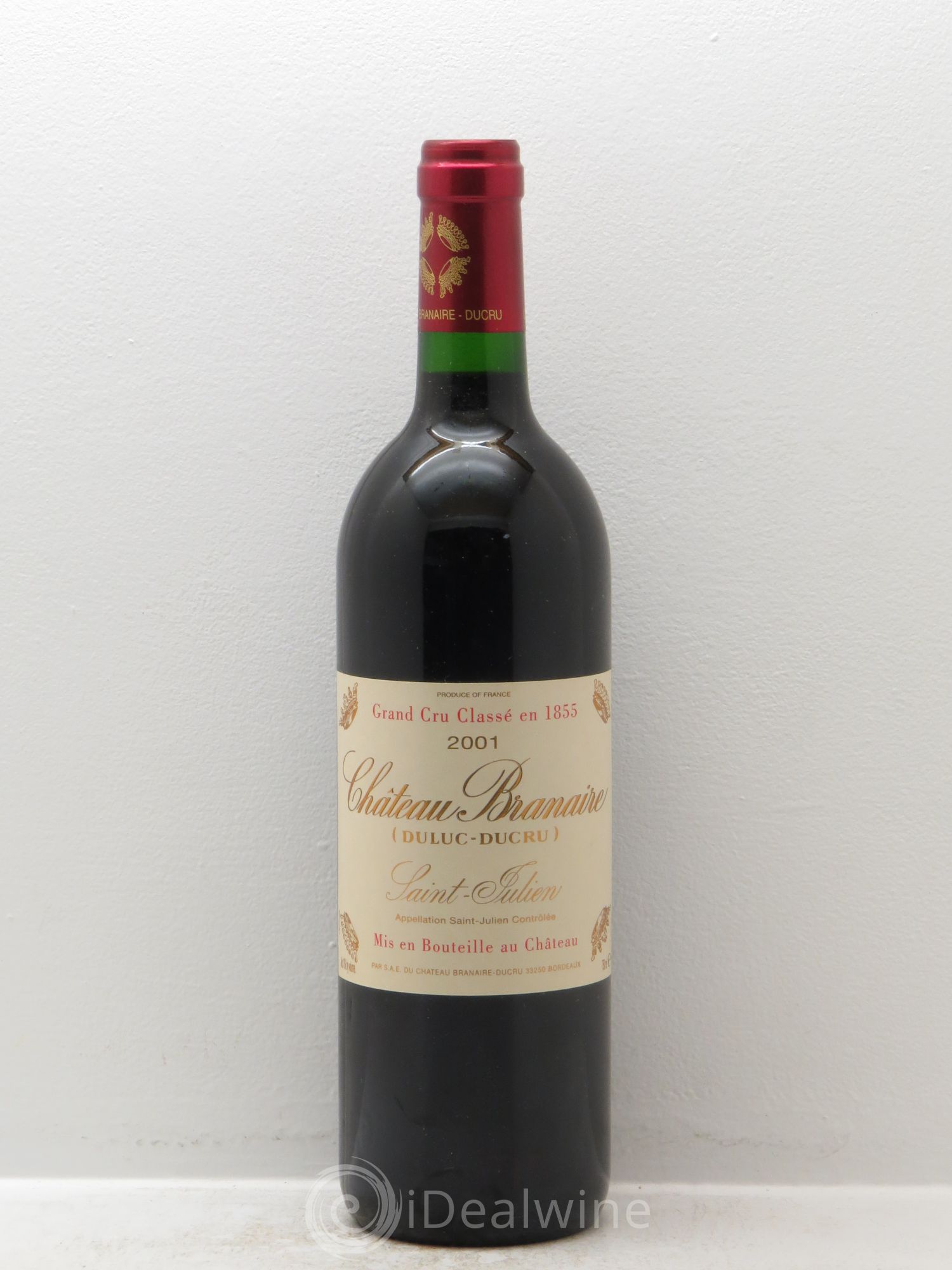 Château Branaire Ducru 4ème Grand Cru Classé 2001 - Posten von 1 Flasche - 0