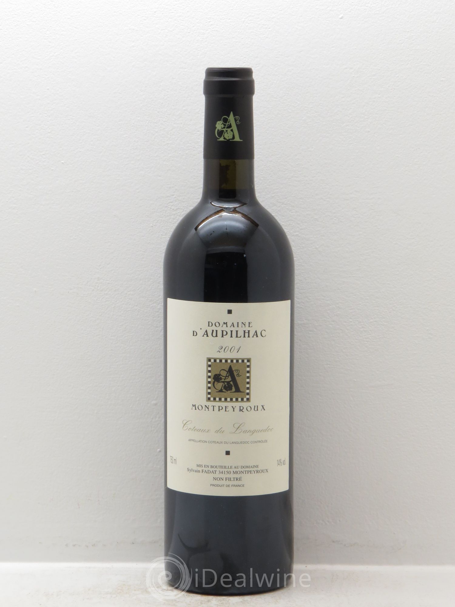 Languedoc Montpeyroux Aupilhac (Domaine d') Sylvain Fadat 2001 - Lot de 1 bouteille - 0