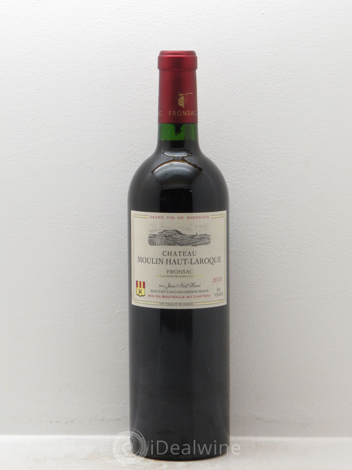 Fronsac Moulin haut laroque 2003 - Posten von 1 Flasche - 0
