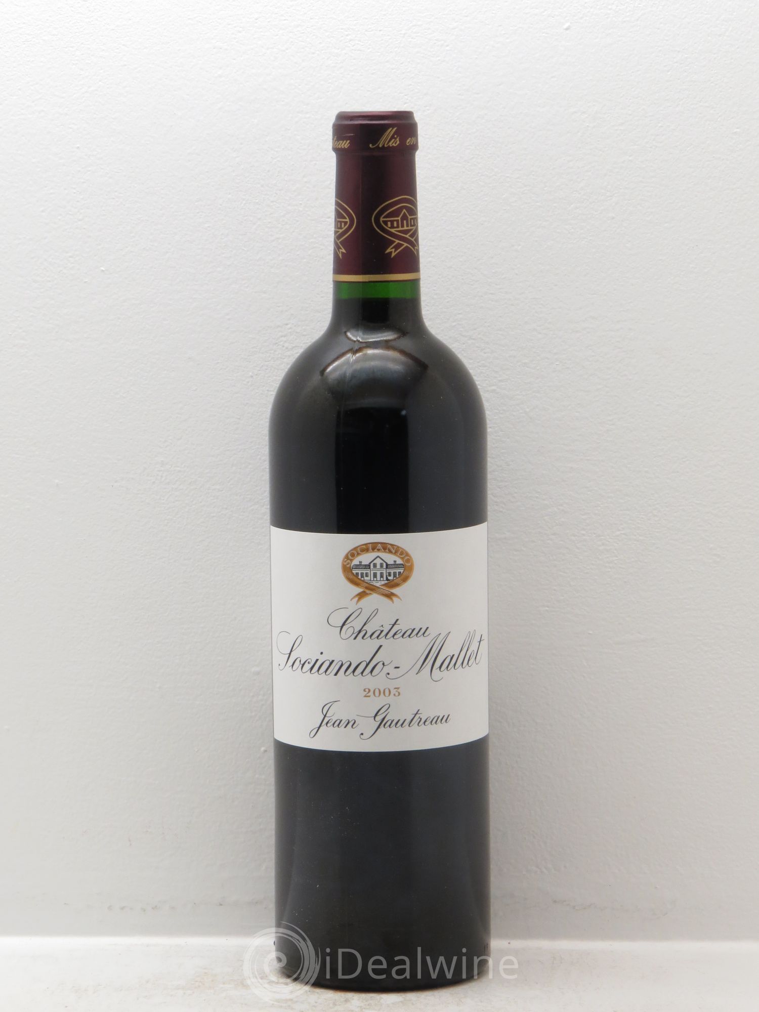 Château Sociando Mallet 2003 - Lot de 1 bouteille - 0