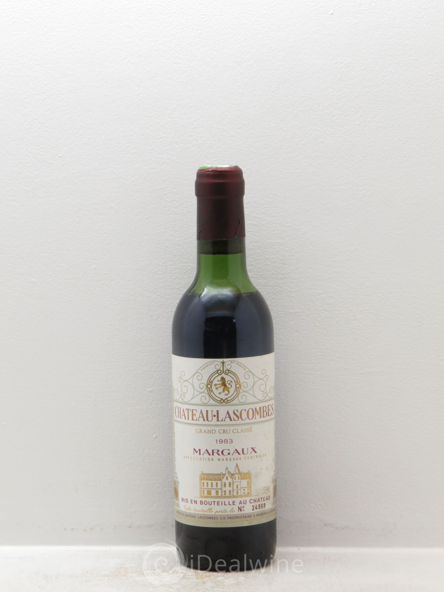 Bordeaux Château Lascombes Bass Charington 1983 - Posten von 1 Demi-Flasche - 0