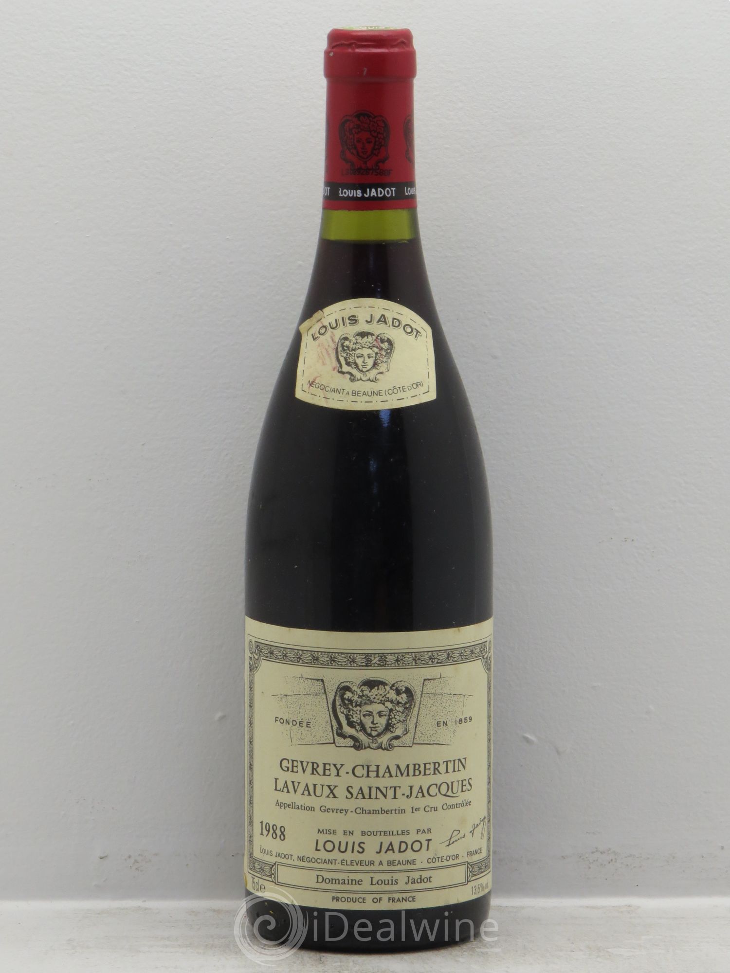 Gevrey-Chambertin 1er Cru Lavaux Saint Jacques Maison Louis Jadot 1988 - Lotto di 1 bottiglia - 0