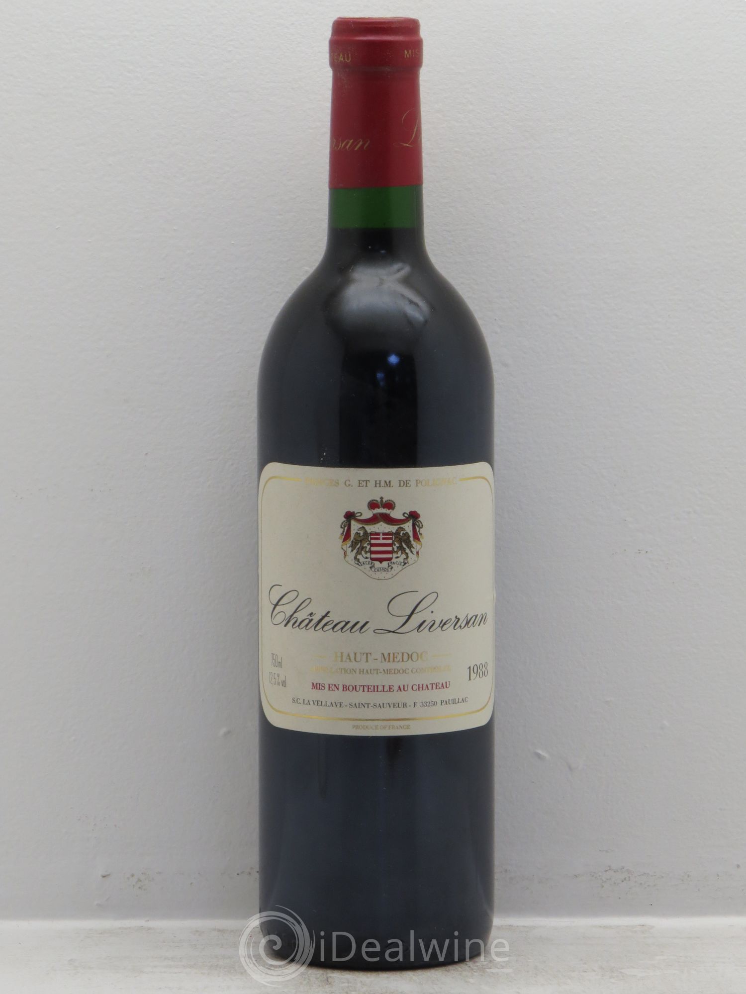 Château Liversan Cru Bourgeois 1988 - Lot de 1 bouteille - 0
