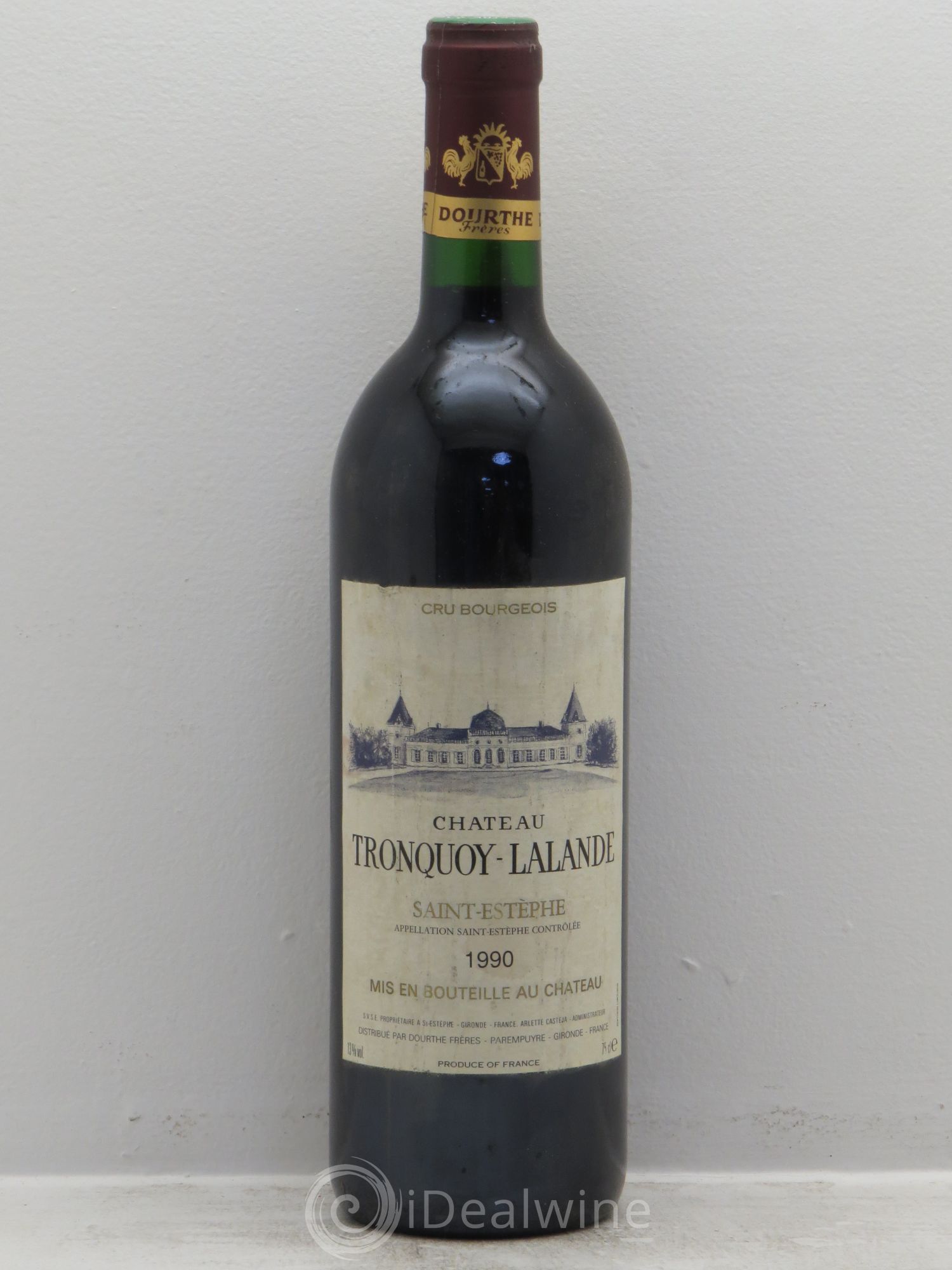Château Tronquoy Lalande SVCE Dourthe Fréres 1990 - Posten von 1 Flasche - 0