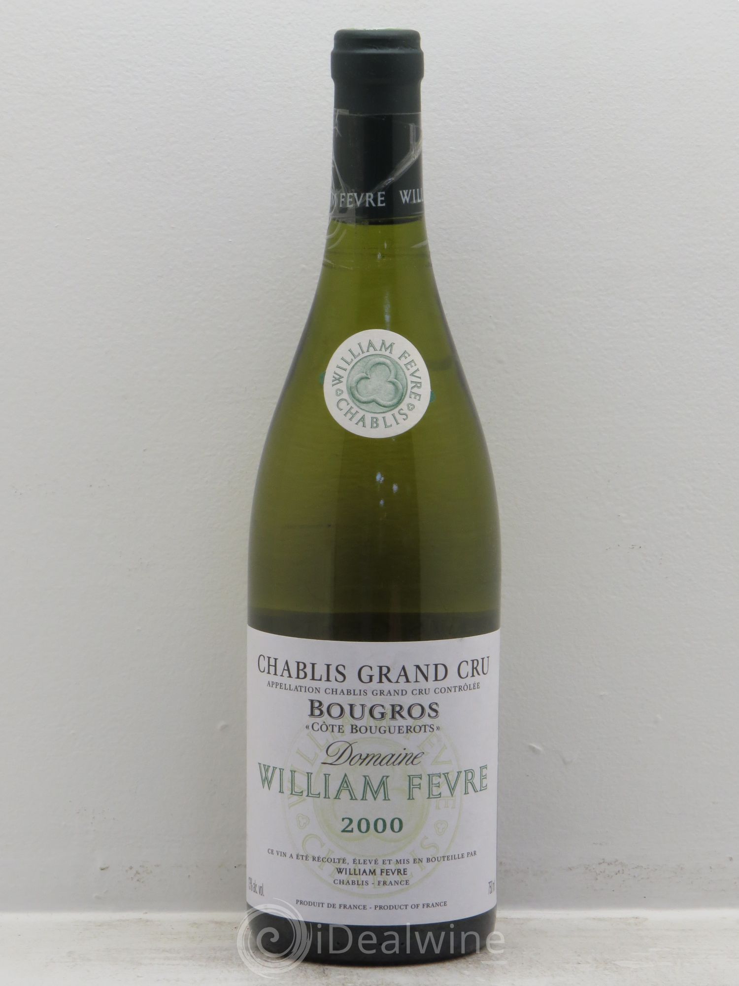 Chablis Grand Cru Bougros Côte Bouguerots William Fèvre 2000 - Lot de 1 bouteille - 0