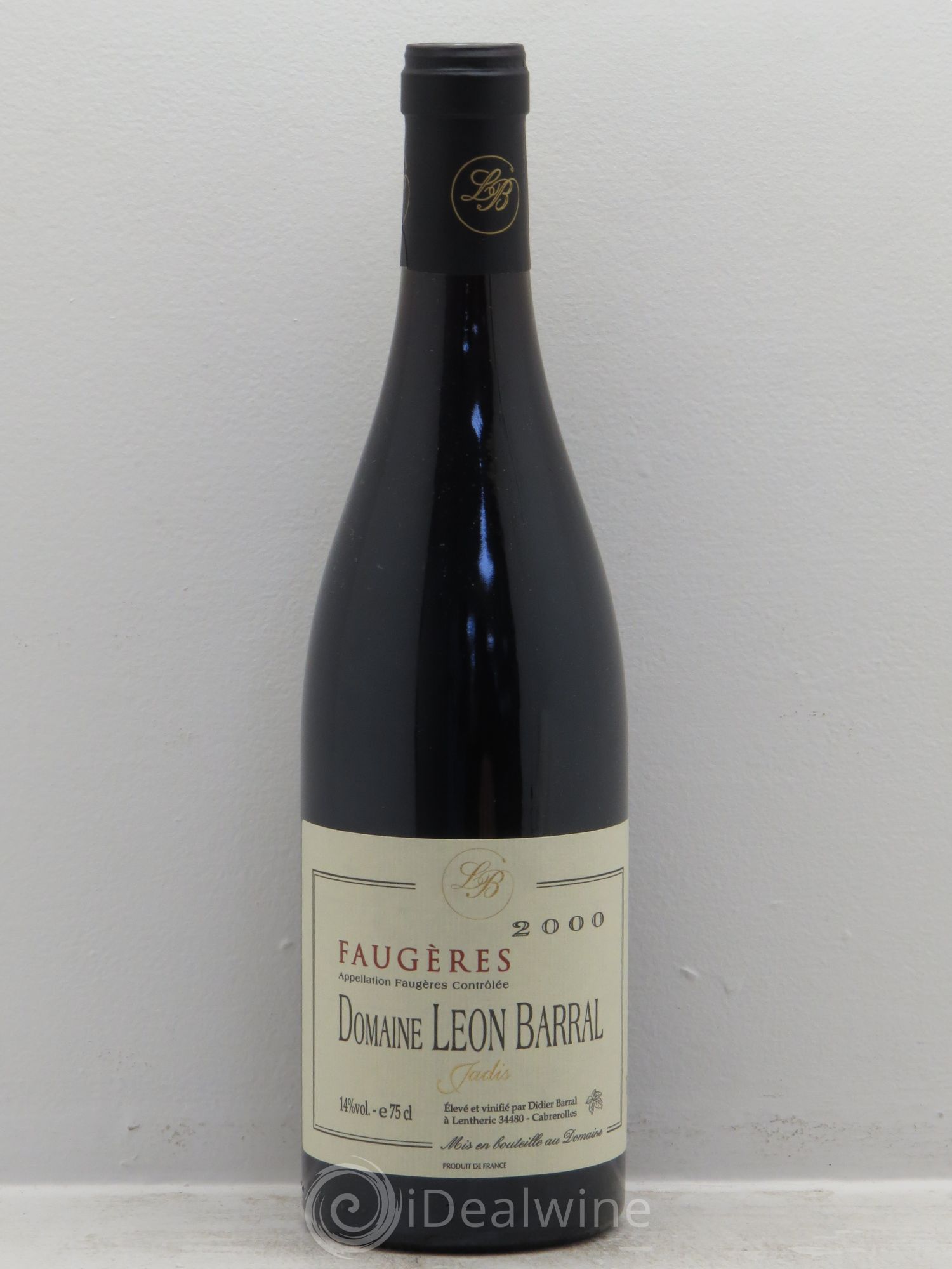 Faugères Jadis Domaine Léon Barral 2000 - Lot de 1 bouteille - 0