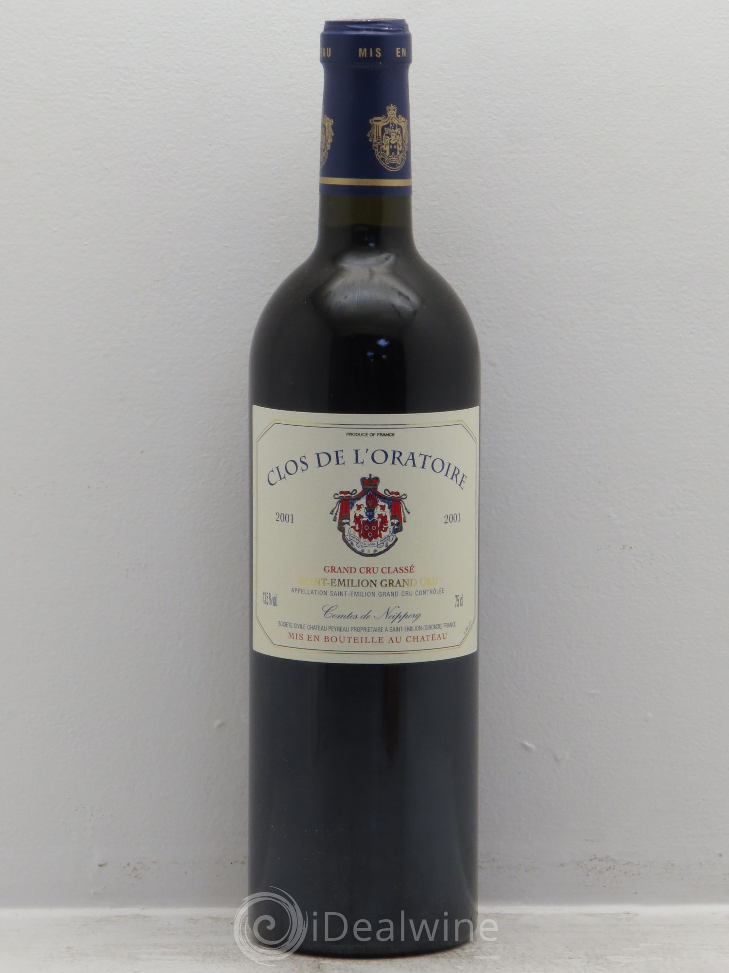 Clos de l'Oratoire Grand Cru Classé 2001 - Lot de 1 bouteille - 0