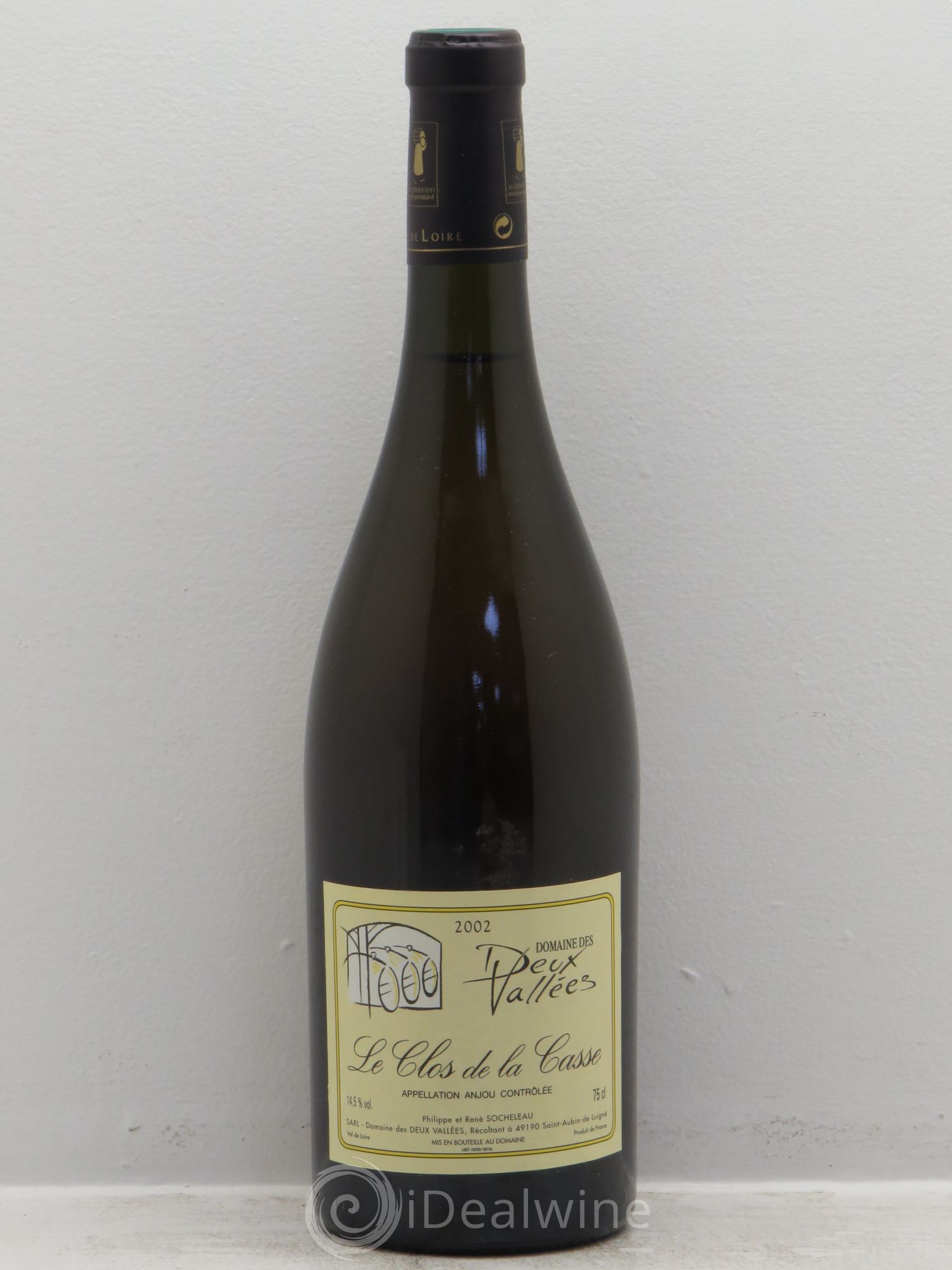 Anjou A.O.C. -Le Clos de la Casse -René et Philippe Socheleau -Domaine des deux Vallées 2002 - Posten von 1 Flasche - 0