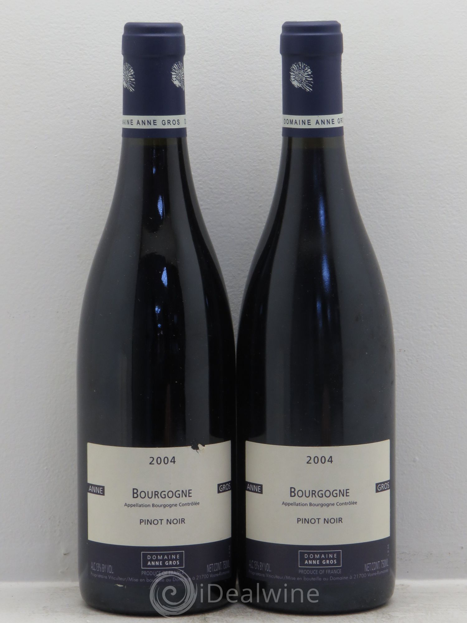 Bourgogne Pinot Noir -Domaine Anne Gros 2004 - Posten von 2 Flaschen - 0