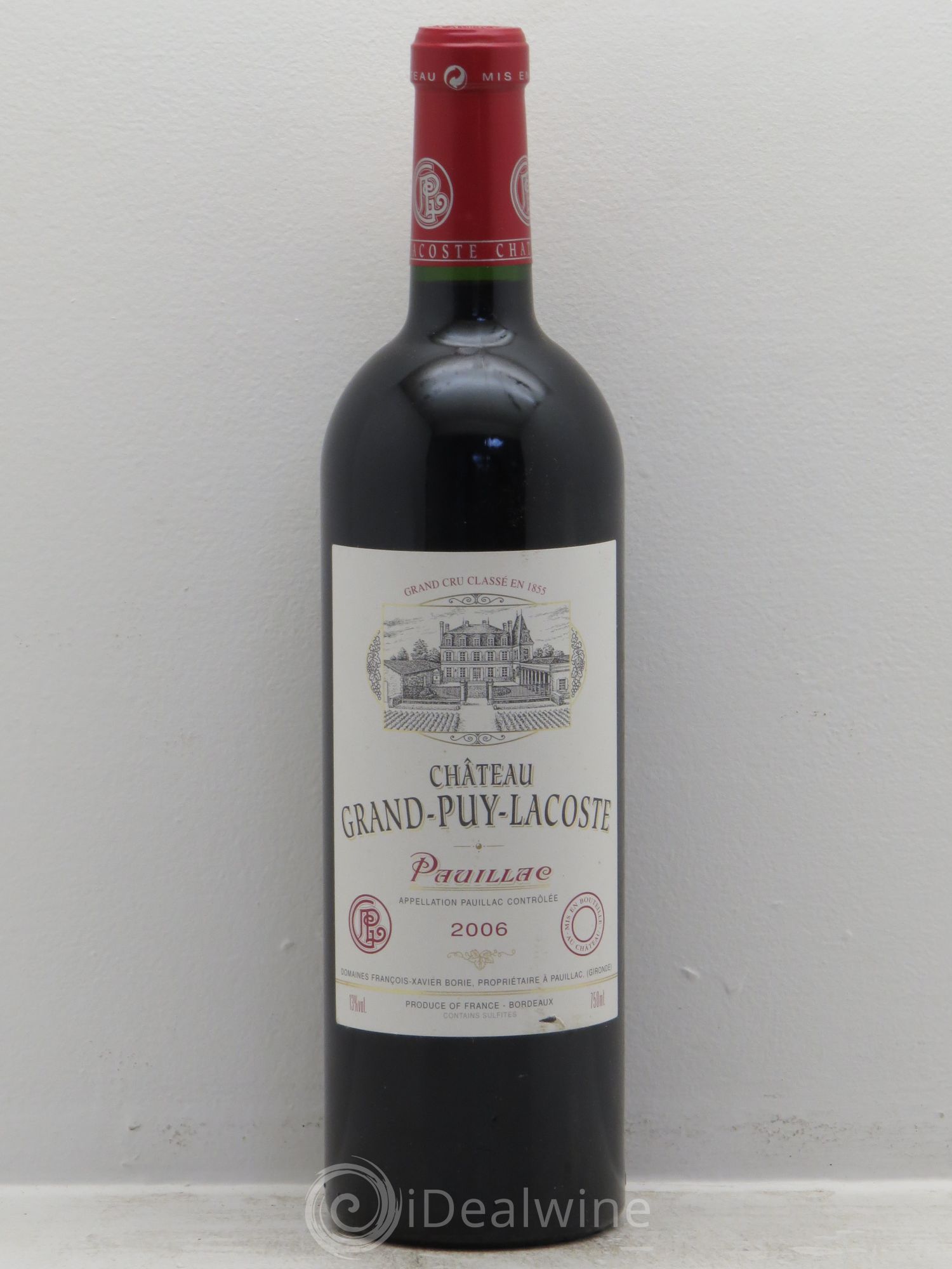 Château Grand Puy Lacoste 5ème Grand Cru Classé 2006 - Lot de 1 bouteille - 0