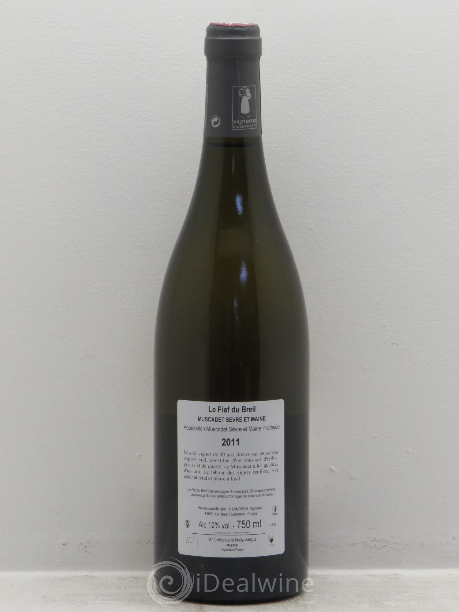 Muscadet-Sèvre-et-Maine Le Fief du Breil Jo Landron 2011 - Lot de 1 bouteille - 1