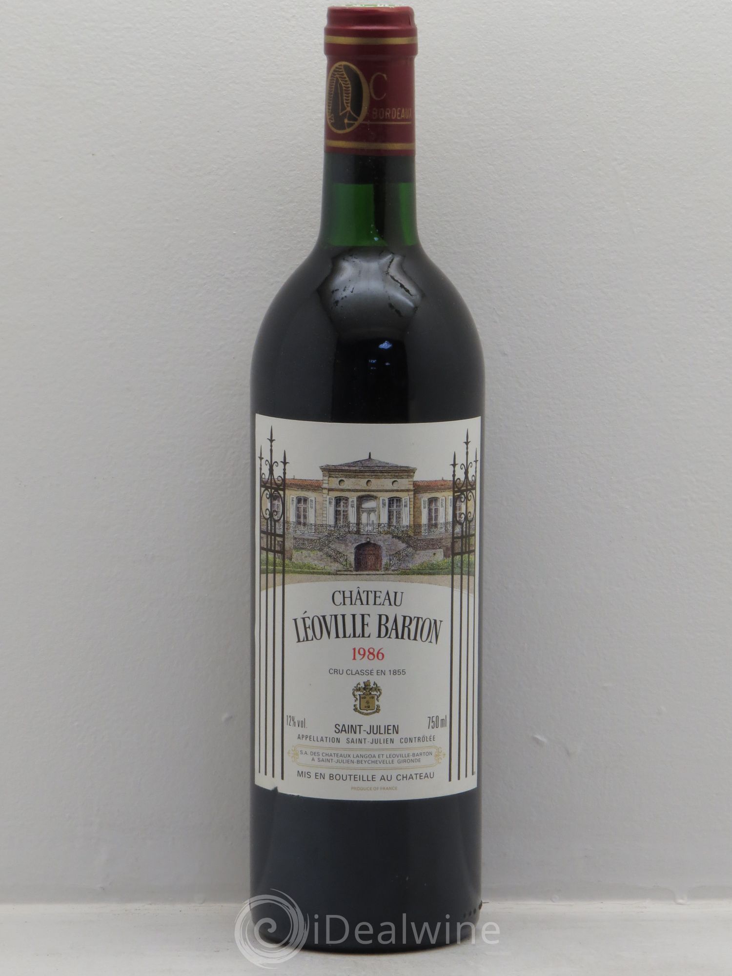 Château Léoville Barton 2ème Grand Cru Classé 1986 - Lot de 1 bouteille - 0