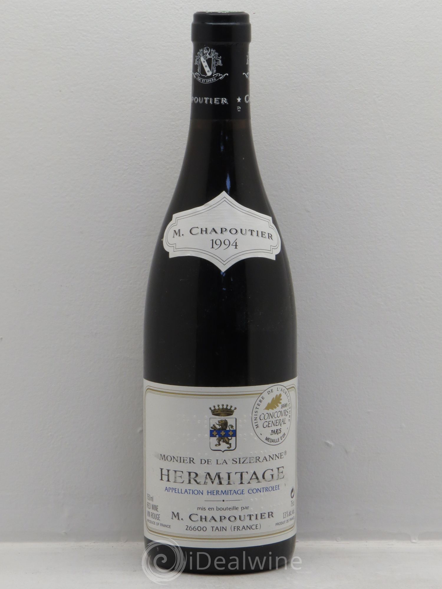 Hermitage Monier de La Sizeranne Chapoutier 1994 - Lot de 1 bouteille - 0