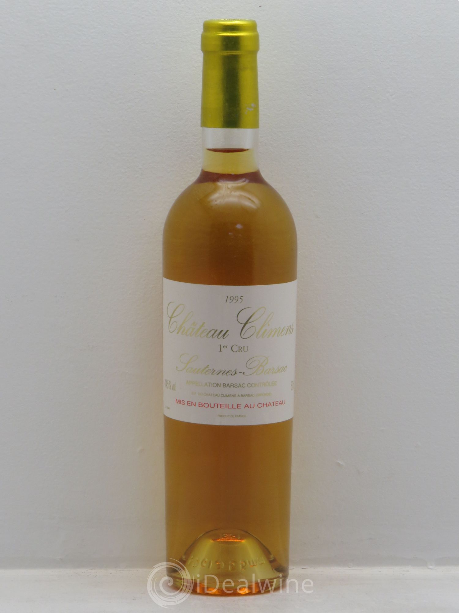Château Climens 1er Grand Cru Classé 1995 - Lotto di 1 mezza bottiglia - 0