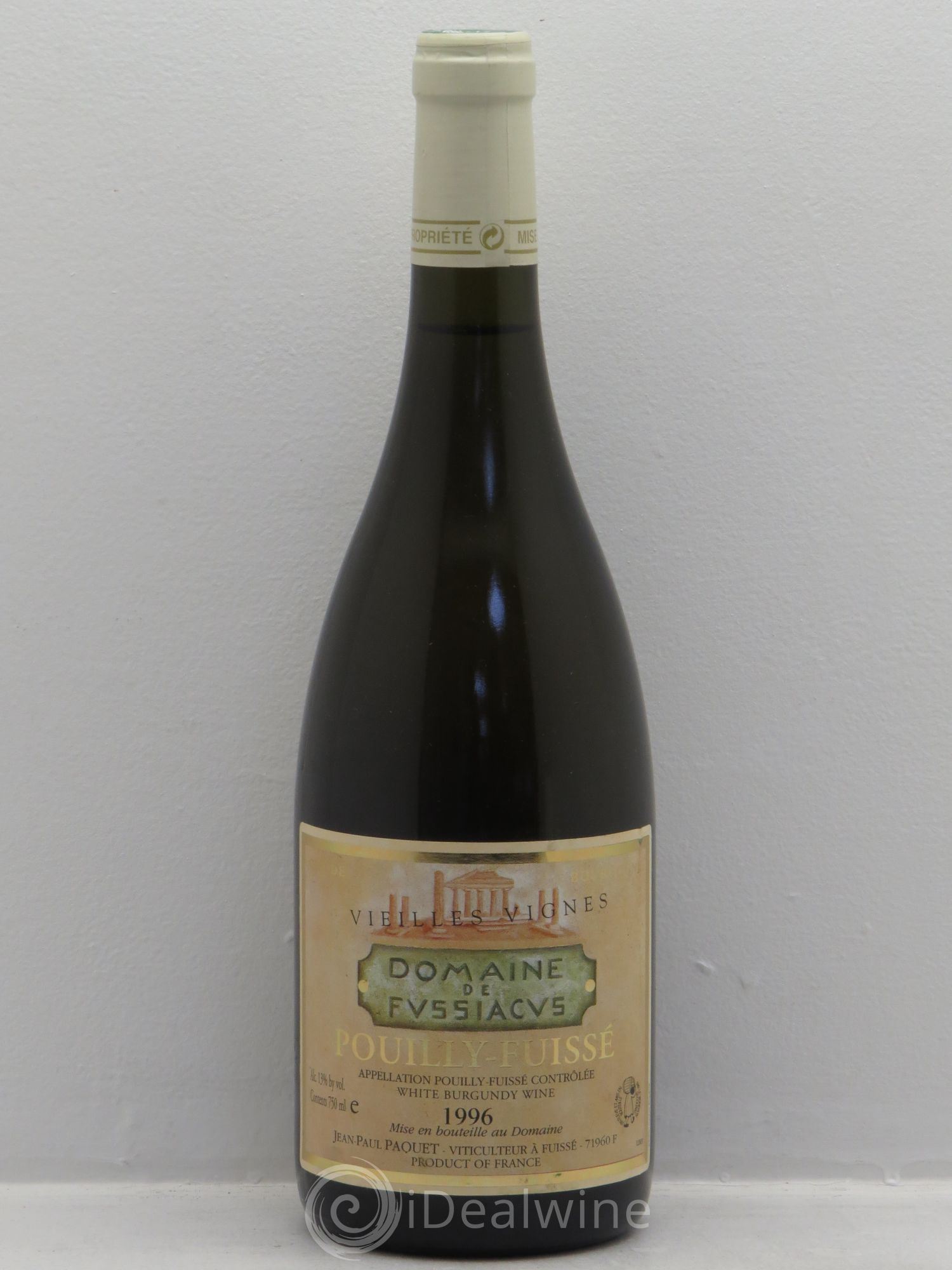 Pouilly-Fuissé Vieilles Vignes -Domaine de Fussiacus -Jean-Paul Paquet 1996 - Posten von 1 Flasche - 0