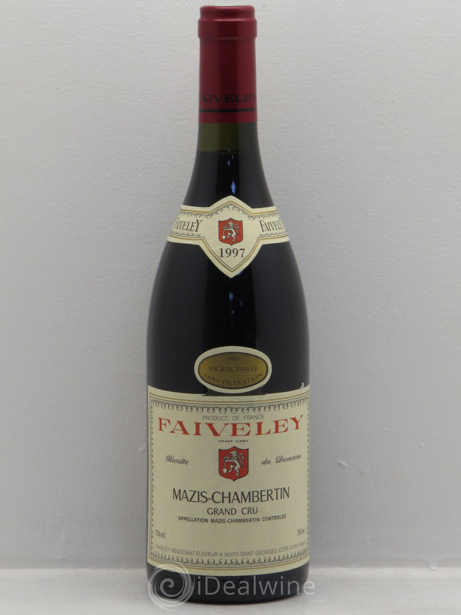 Mazis-Chambertin Grand Cru Faiveley 1997 - Lot de 1 bouteille - 0