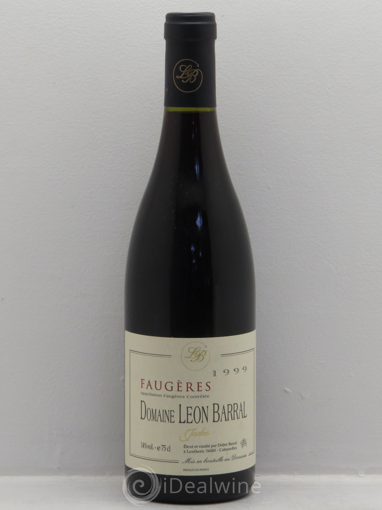 Faugères Jadis Domaine Léon Barral 1999 - Lot de 1 bouteille - 0