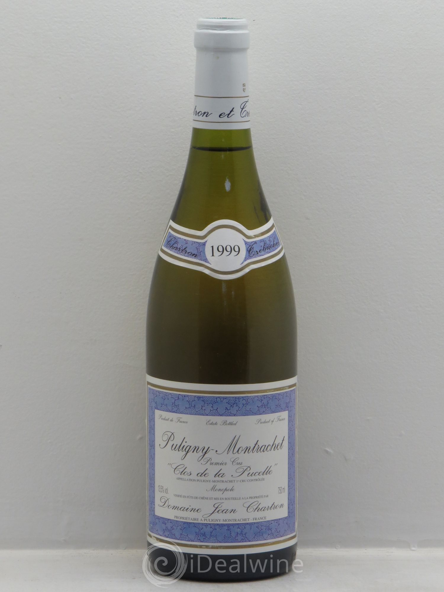 Puligny-Montrachet 1er Cru Clos de la Pucelle Jean Chartron (Domaine) 1999 - Lot de 1 bouteille - 0