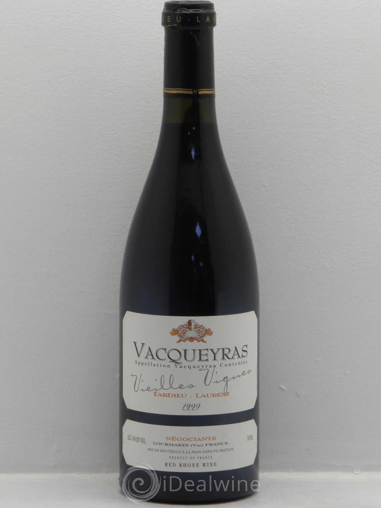 Vacqueyras Vieilles Vignes -Domaine Tardieu-Laurent 1999 - Posten von 1 Flasche - 0