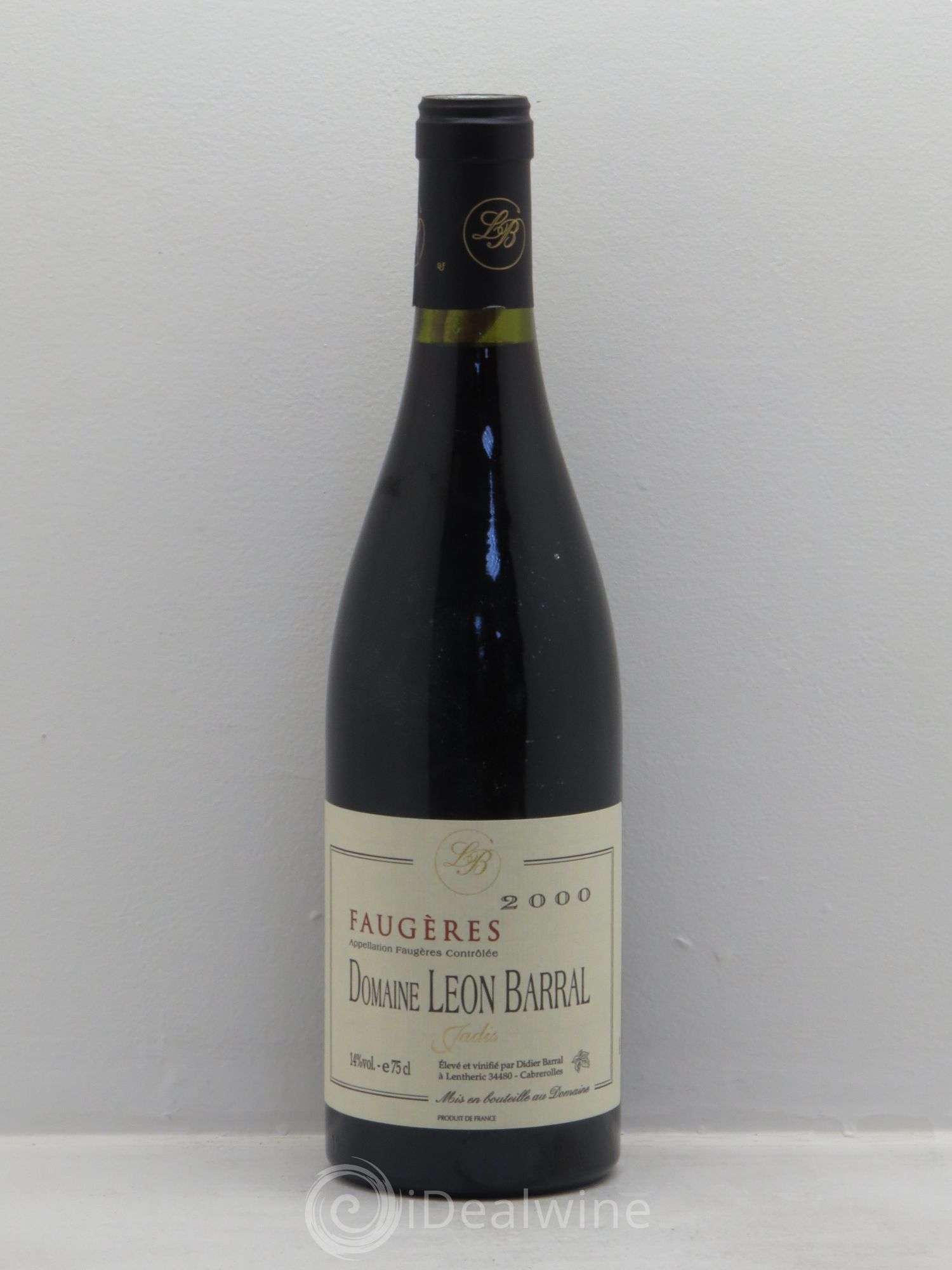 Faugères Jadis Domaine Léon Barral 2000 - Lot de 1 bouteille - 0