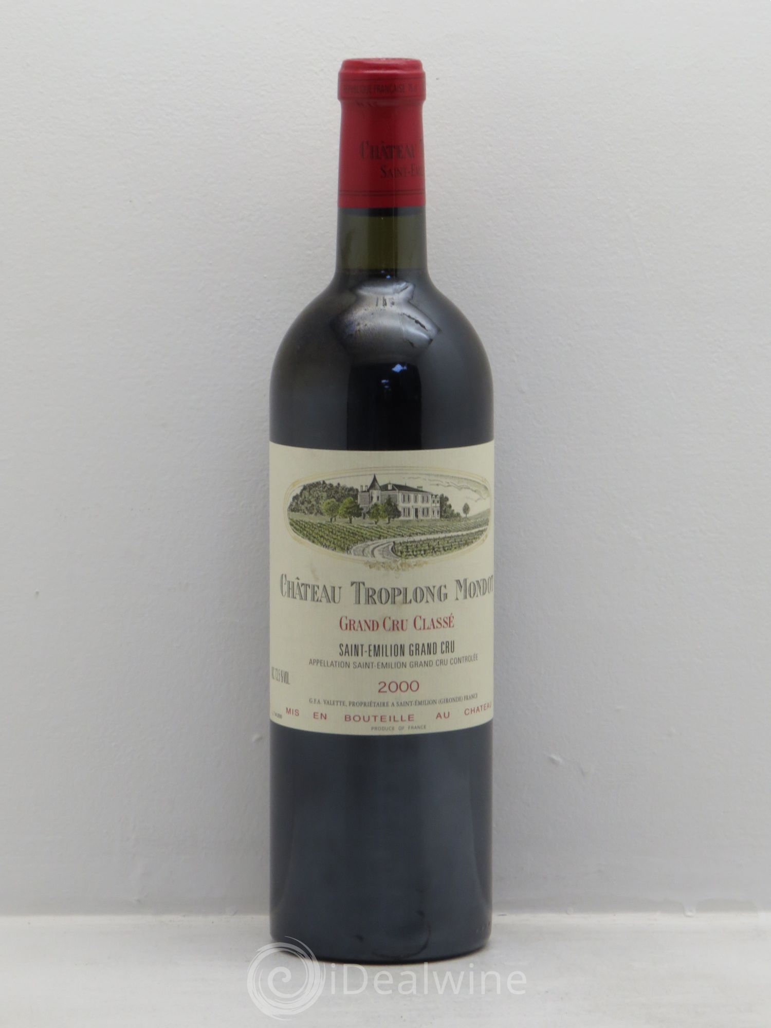 Château Troplong Mondot 1er Grand Cru Classé B 2000 - Lot de 1 bouteille - 0