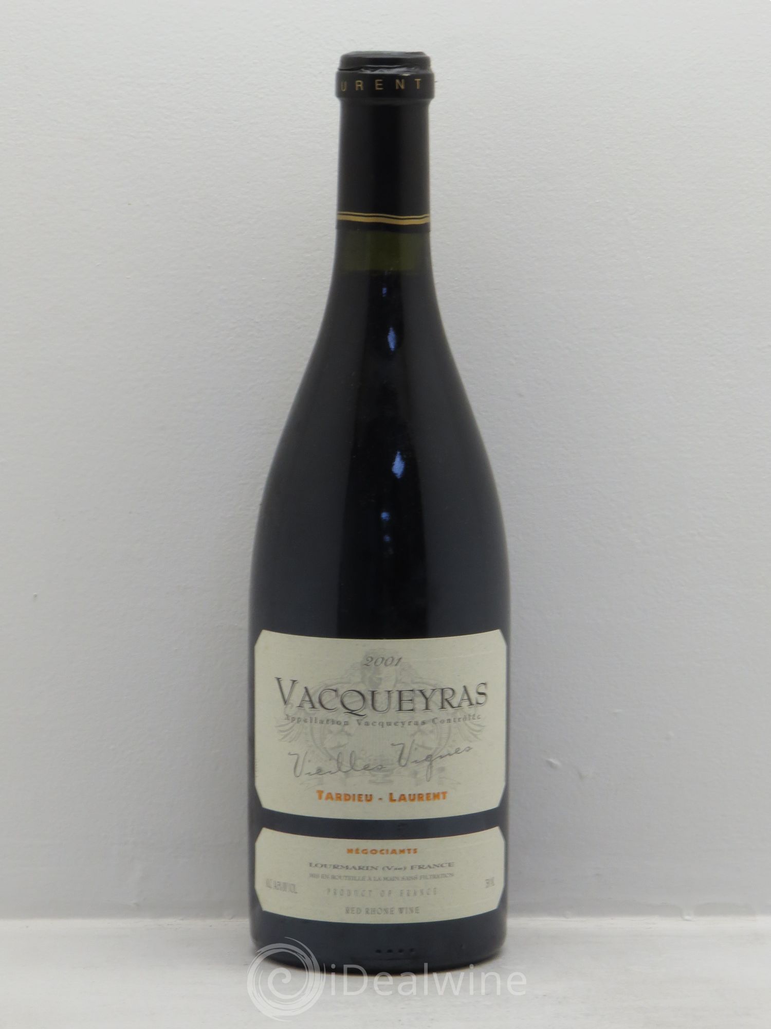 Vacqueyras Vieilles Vignes -Domaine Tardieu-Laurent 2001 - Posten von 1 Flasche - 0