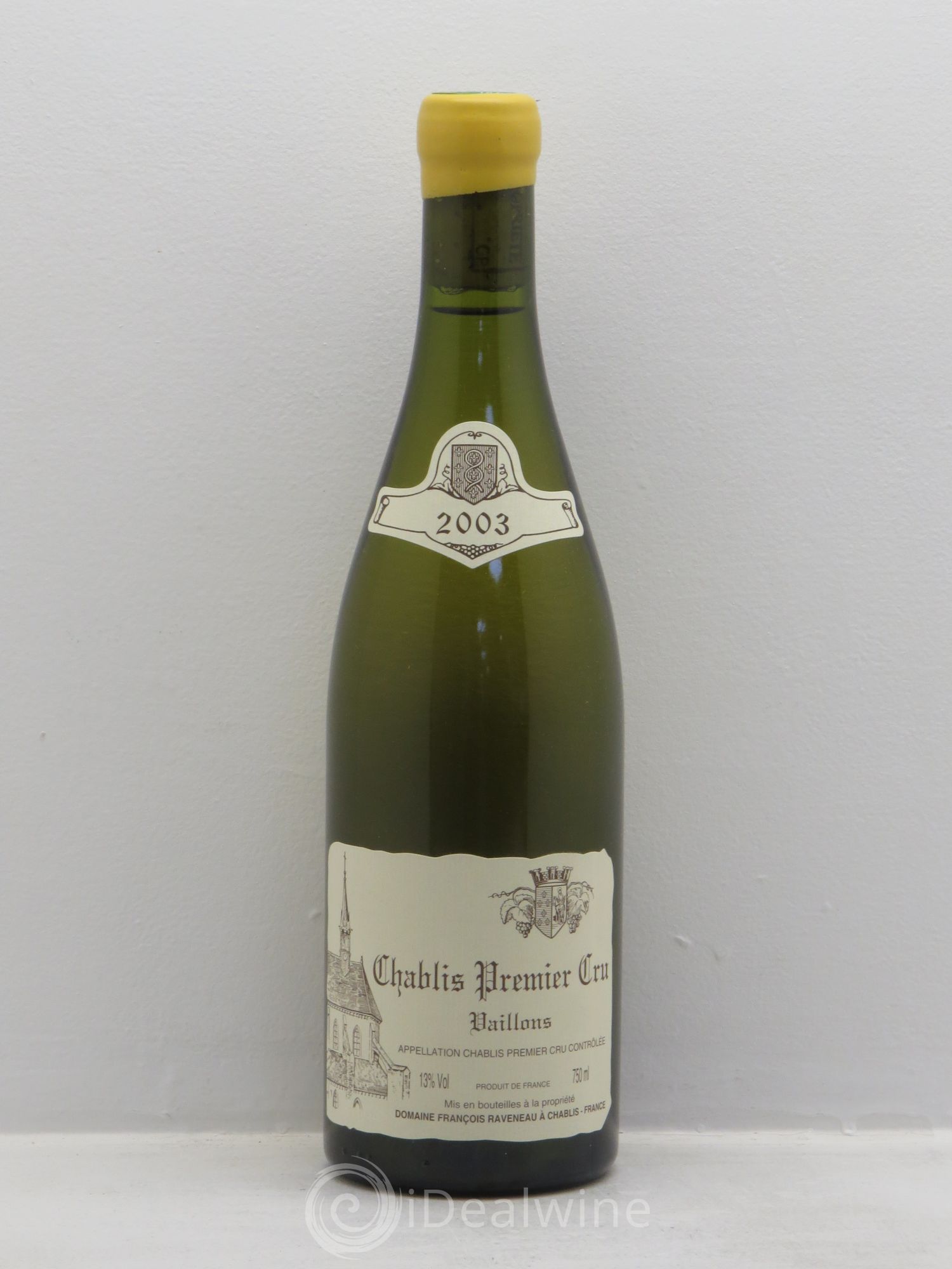 Chablis 1er Cru Vaillons Raveneau (Domaine) 2003 - Lot de 1 bouteille - 0