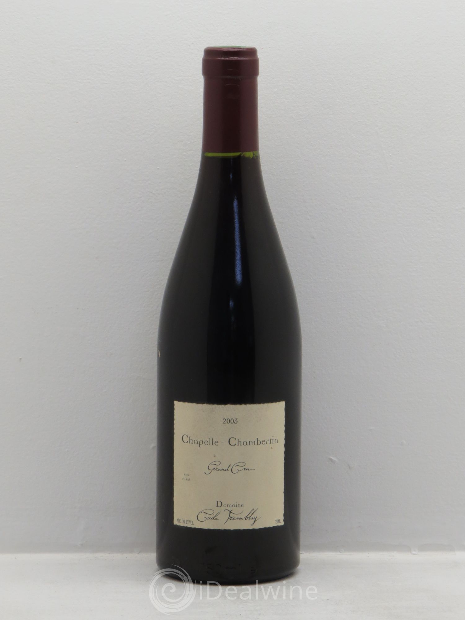 Chapelle-Chambertin Grand Cru Cécile Tremblay 2003 - Lot de 1 bouteille - 0
