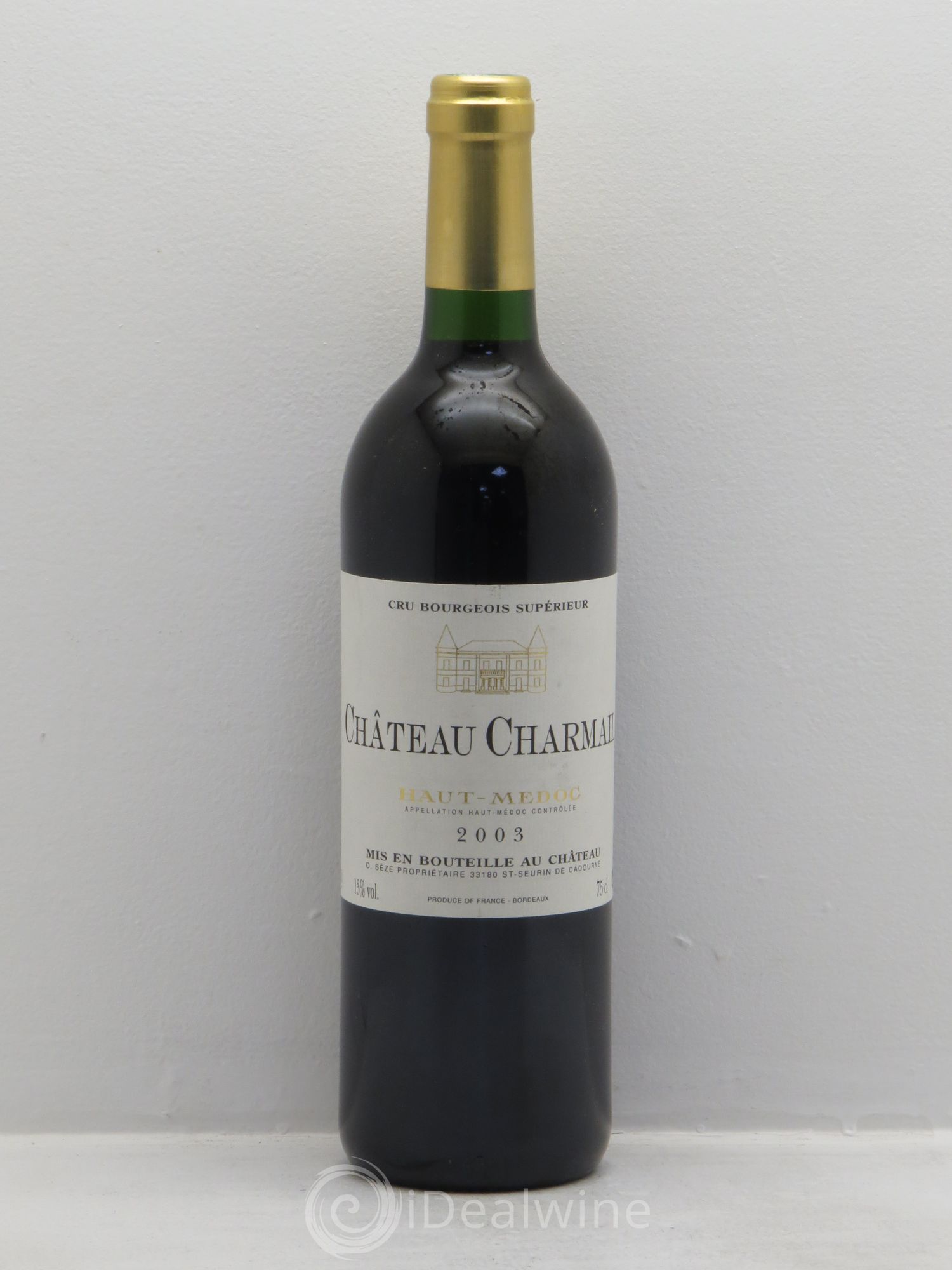 Château Charmail Cru Bourgeois 2003 - Lot de 1 bouteille - 0