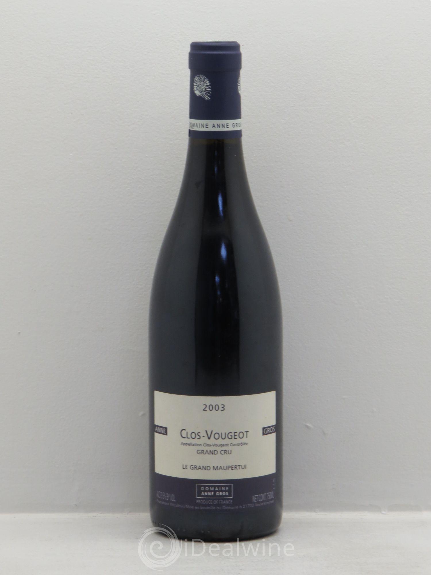 Clos de Vougeot Grand Cru Le Grand Maupertui Anne Gros 2003 - Lot de 1 bouteille - 0