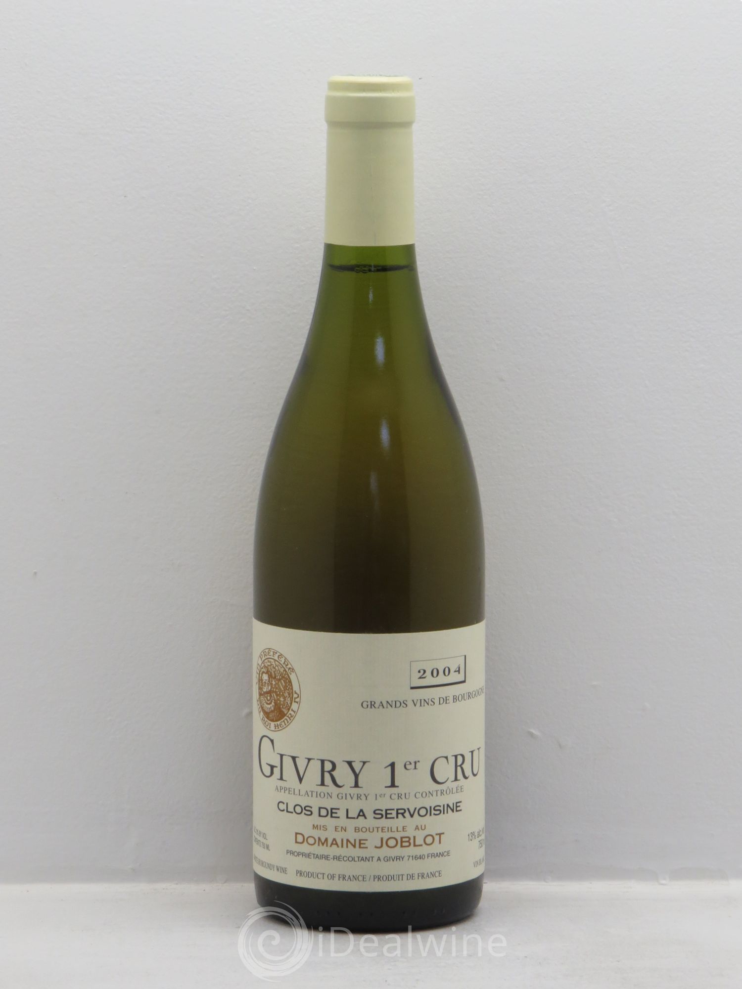 Givry 1er Cru Servoisine Joblot (Domaine) 2004 - Lot de 1 bouteille - 0