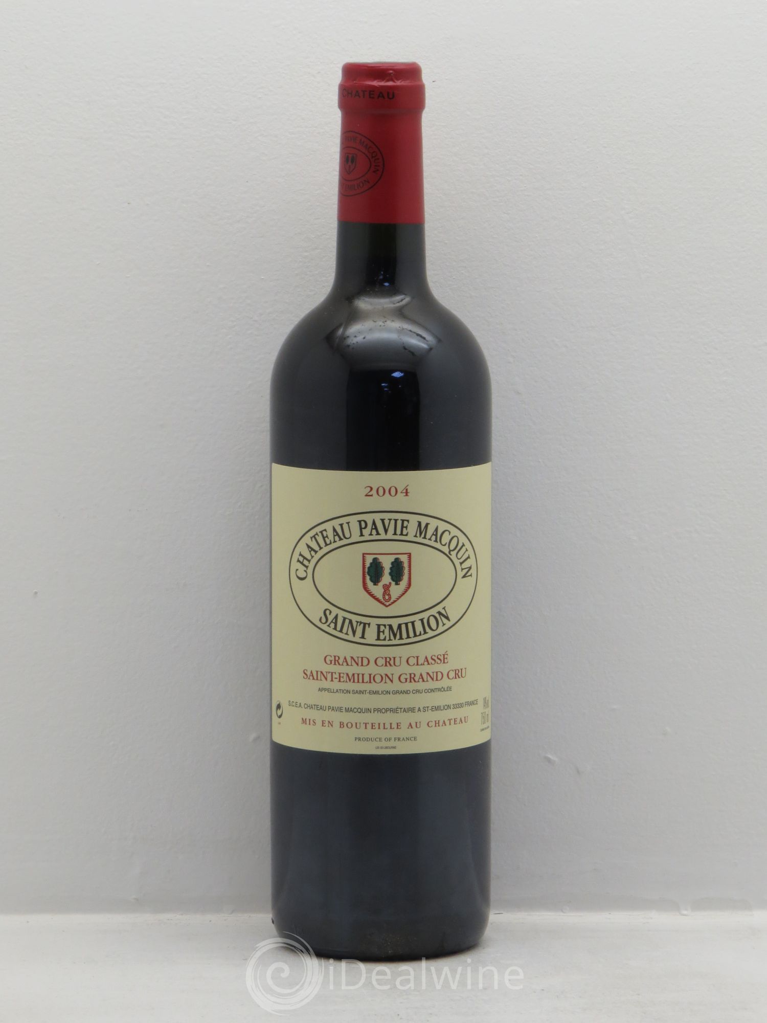 Château Pavie Macquin 1er Grand Cru Classé B 2004 - Lot de 1 bouteille - 0