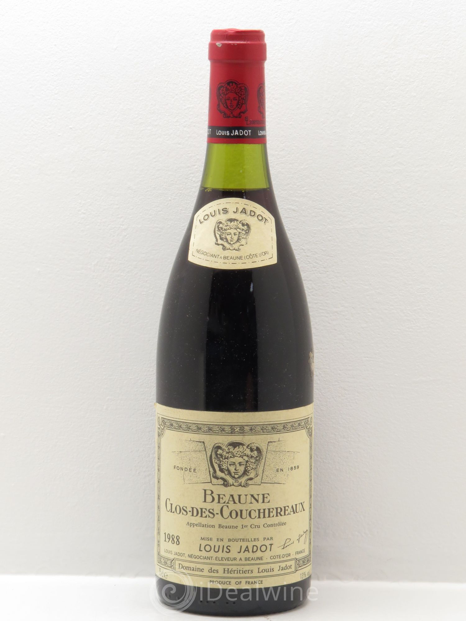Beaune 1er Cru Clos des Couchereaux Louis Jadot (sans prix de réserve) 1988 - Posten von 1 Flasche - 0