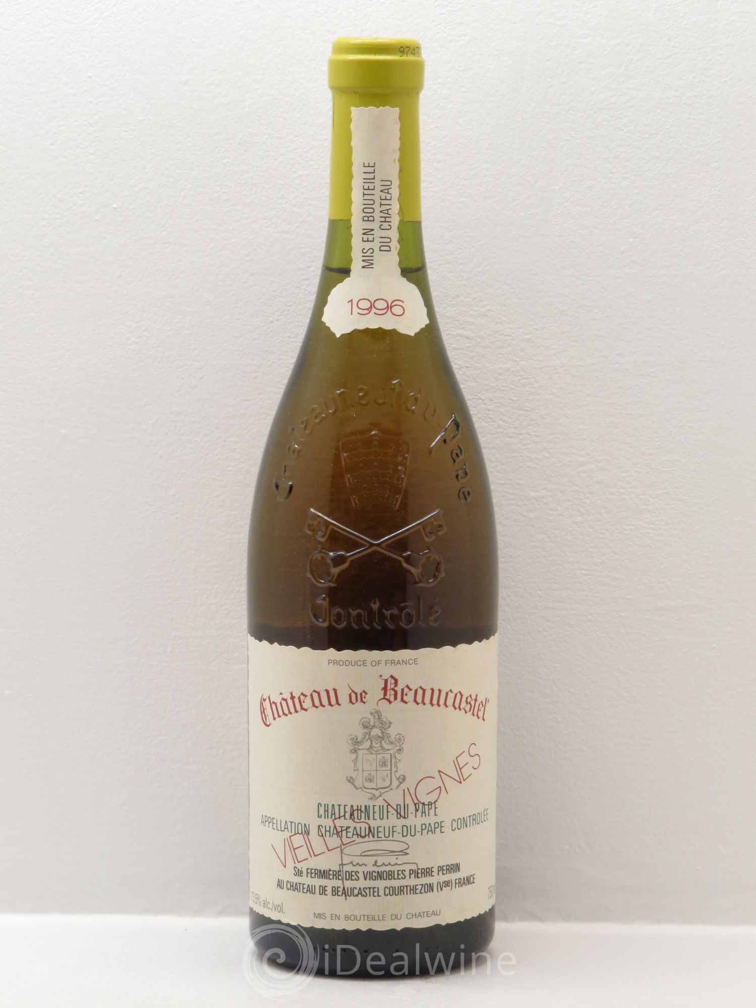 Châteauneuf-du-Pape Château de Beaucastel Vieilles vignes Roussanne Famille Perrin (sans prix de réserve) 1996 - Lot de 1 bouteille - 0